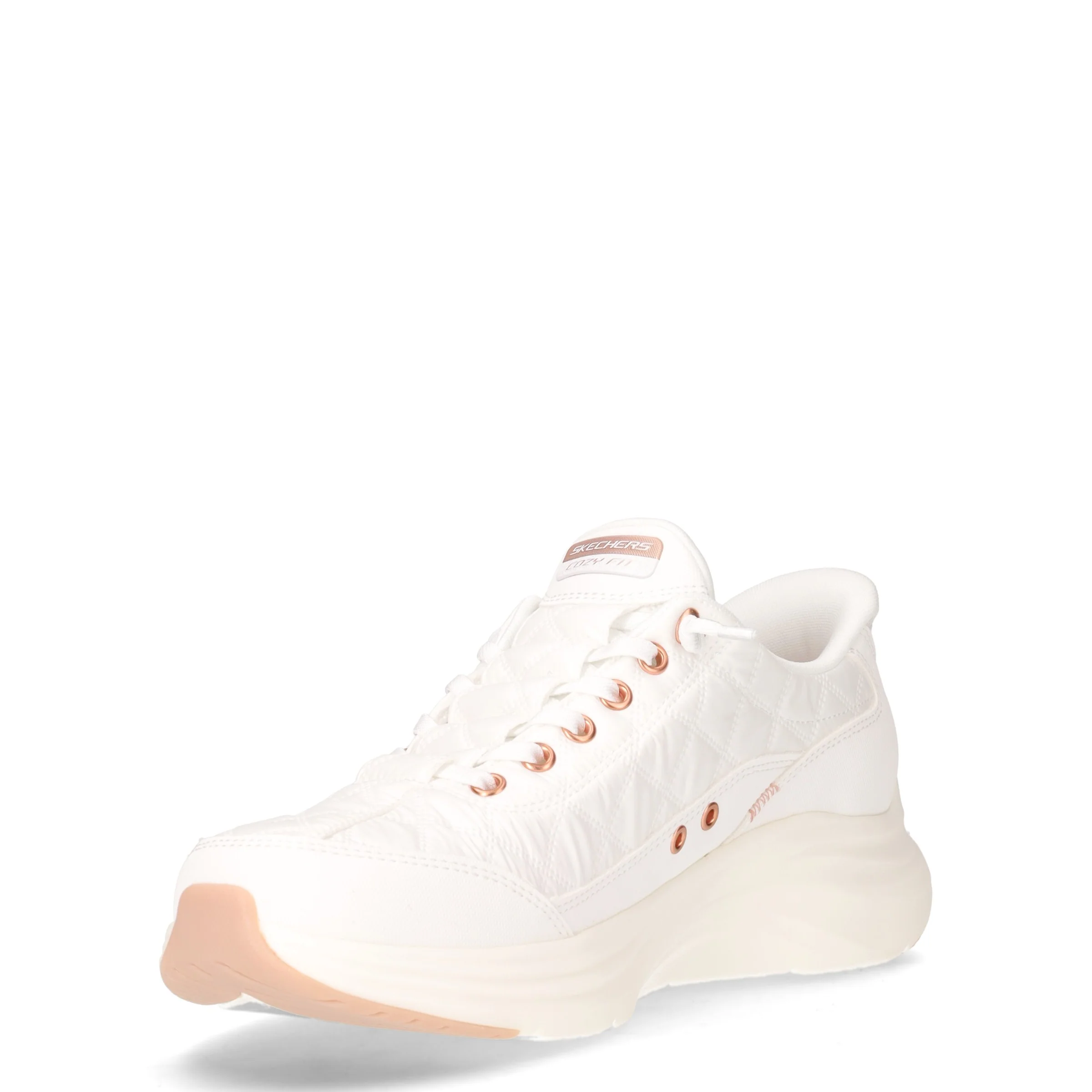 Contour Foam Golden Hour sneaker slip ins in tessuto bianco oro rosa - Image 3