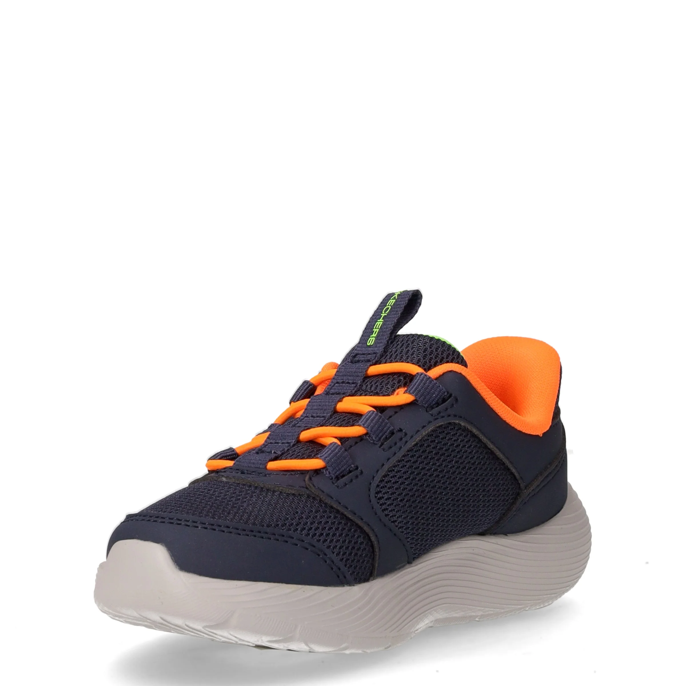 Dyna-Lite  Turbo Brisk-Buddies sneaker in tessuto bambino navy arancio - Image 3
