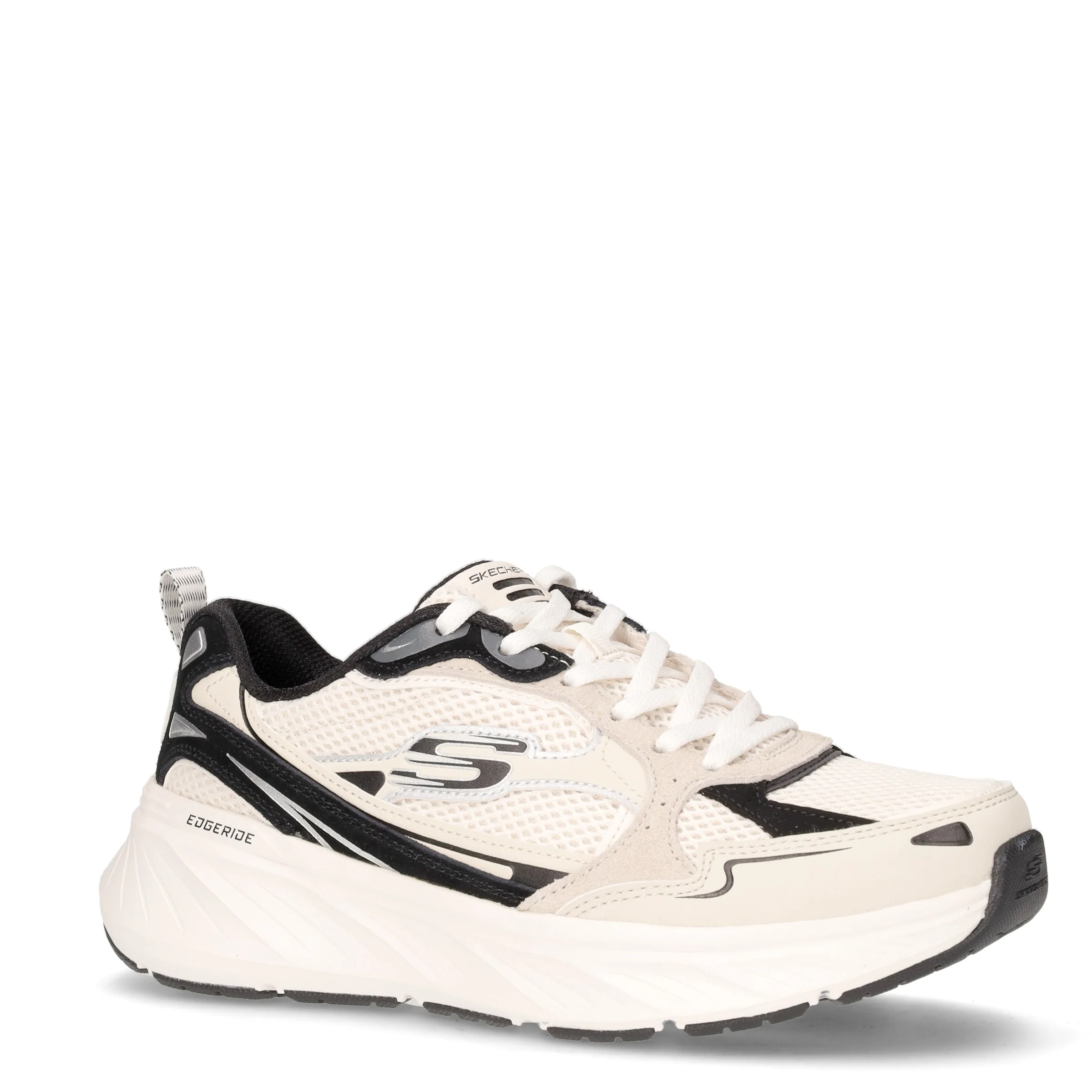Edgeride Cool Fusion sneaker in tessuto ed ecopelle naturale nero - Image 2