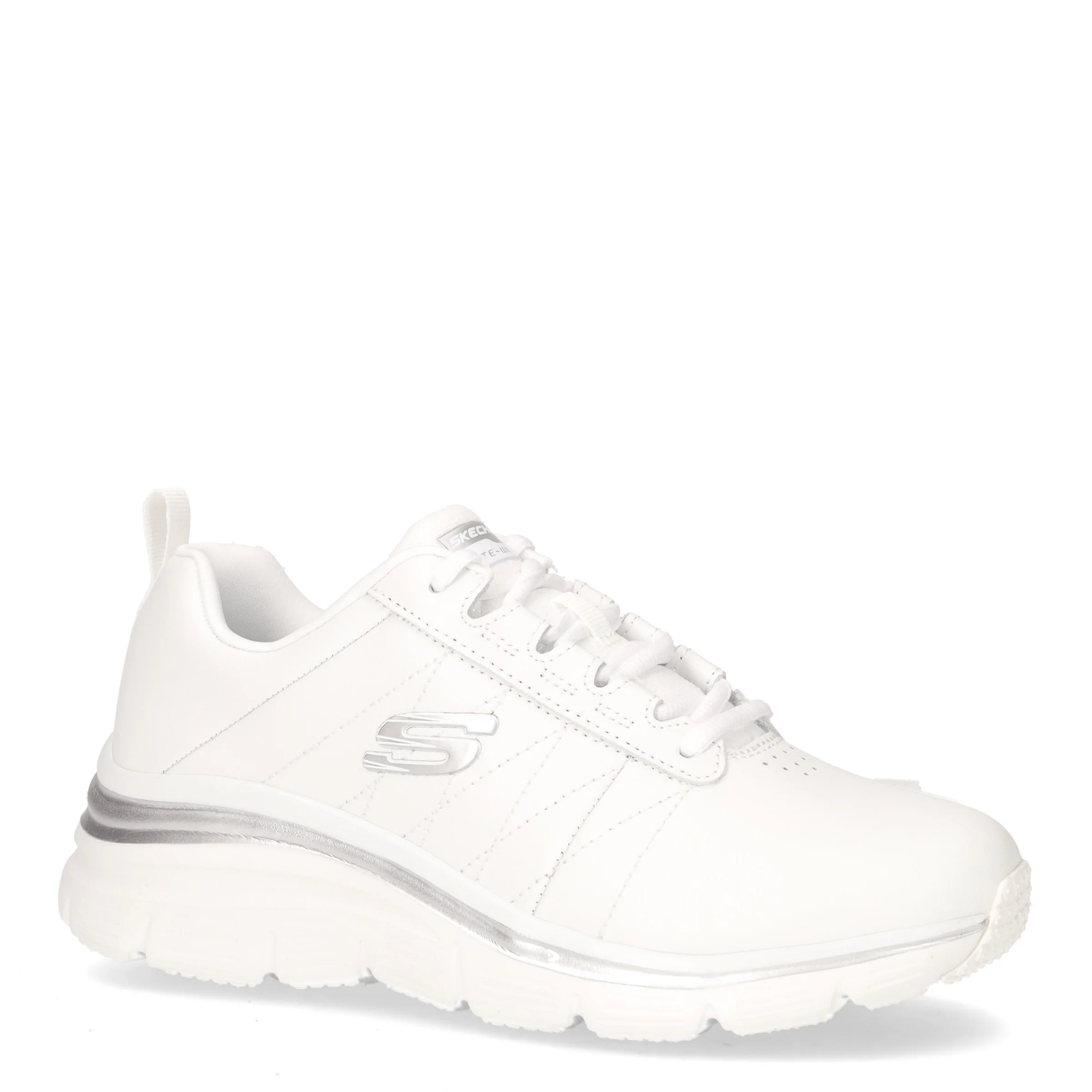 Fashion fit effortless sneaker in ecopelle bianco argento - Image 2