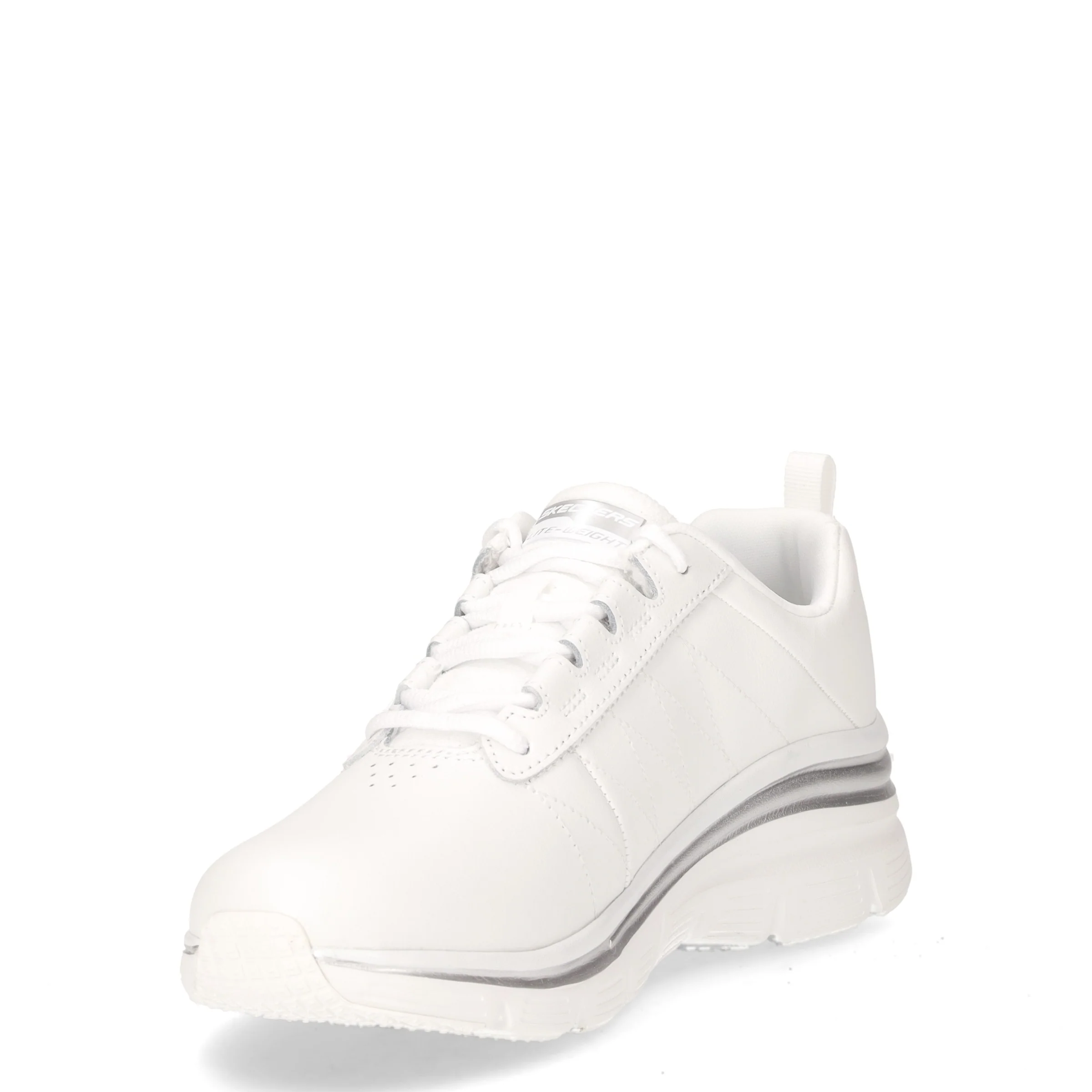 Fashion fit effortless sneaker in ecopelle bianco argento - Image 3