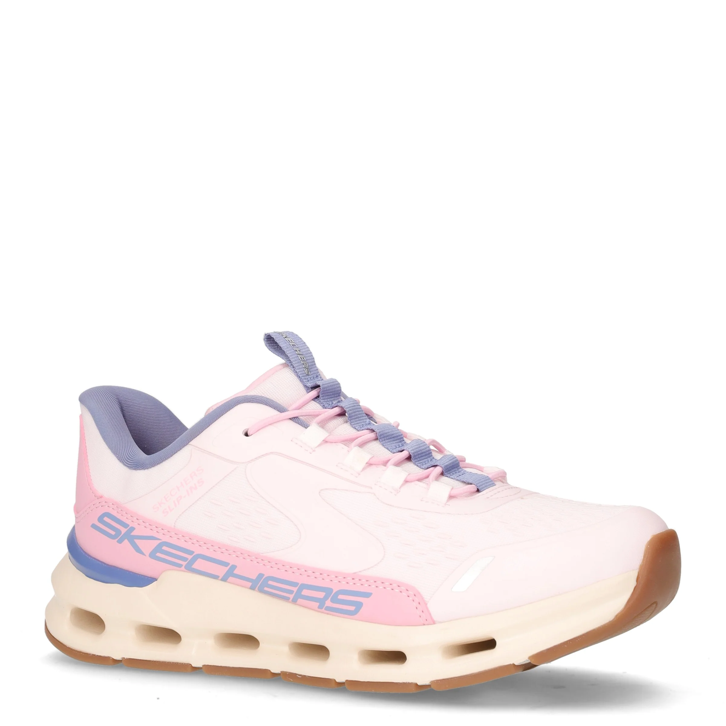 Glide Step Vista Lane sneaker slip ins ragazza in tessuto rosa chiaro - Image 2