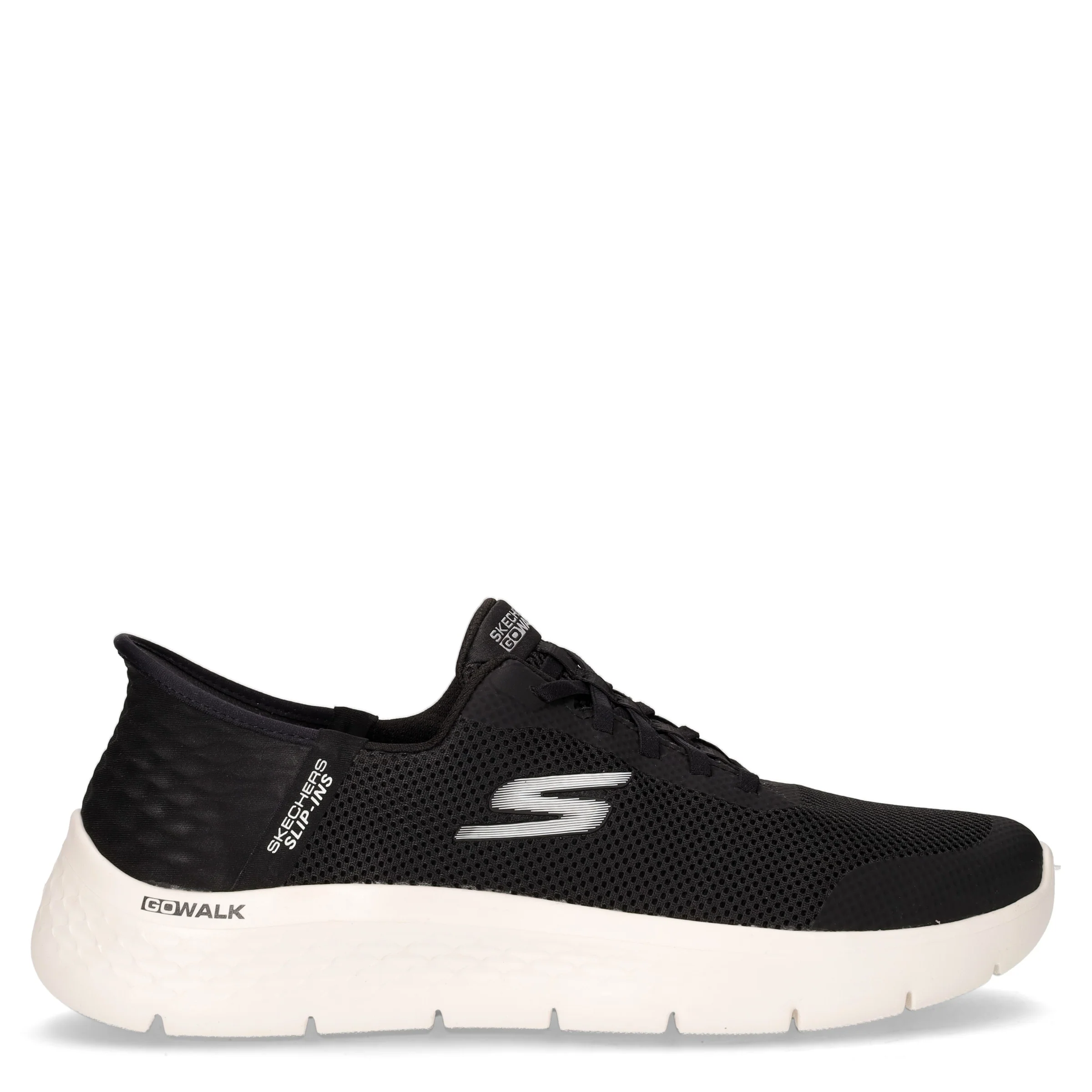 Go Walk Flex Grand Entry sneaker slip ins in tessuto nero bianco