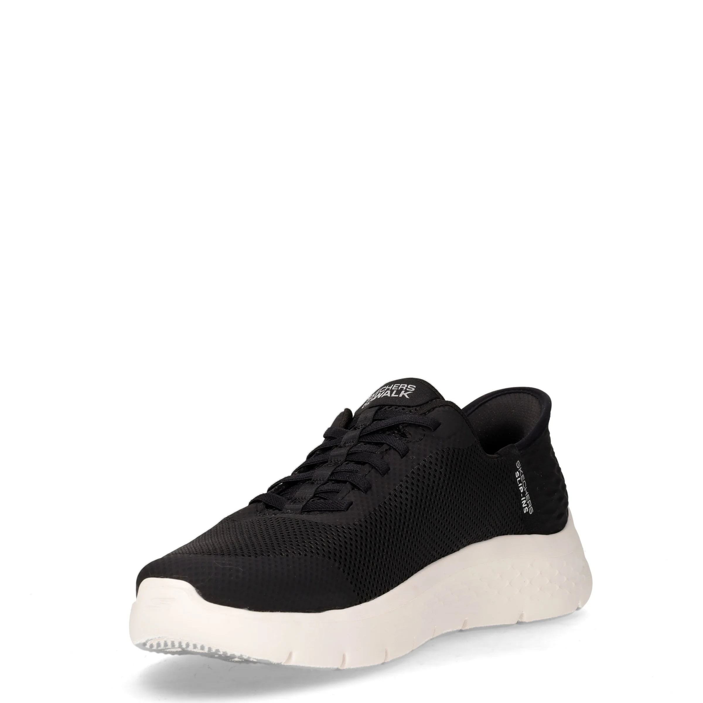 Go Walk Flex Grand Entry sneaker slip ins in tessuto nero bianco - Image 3