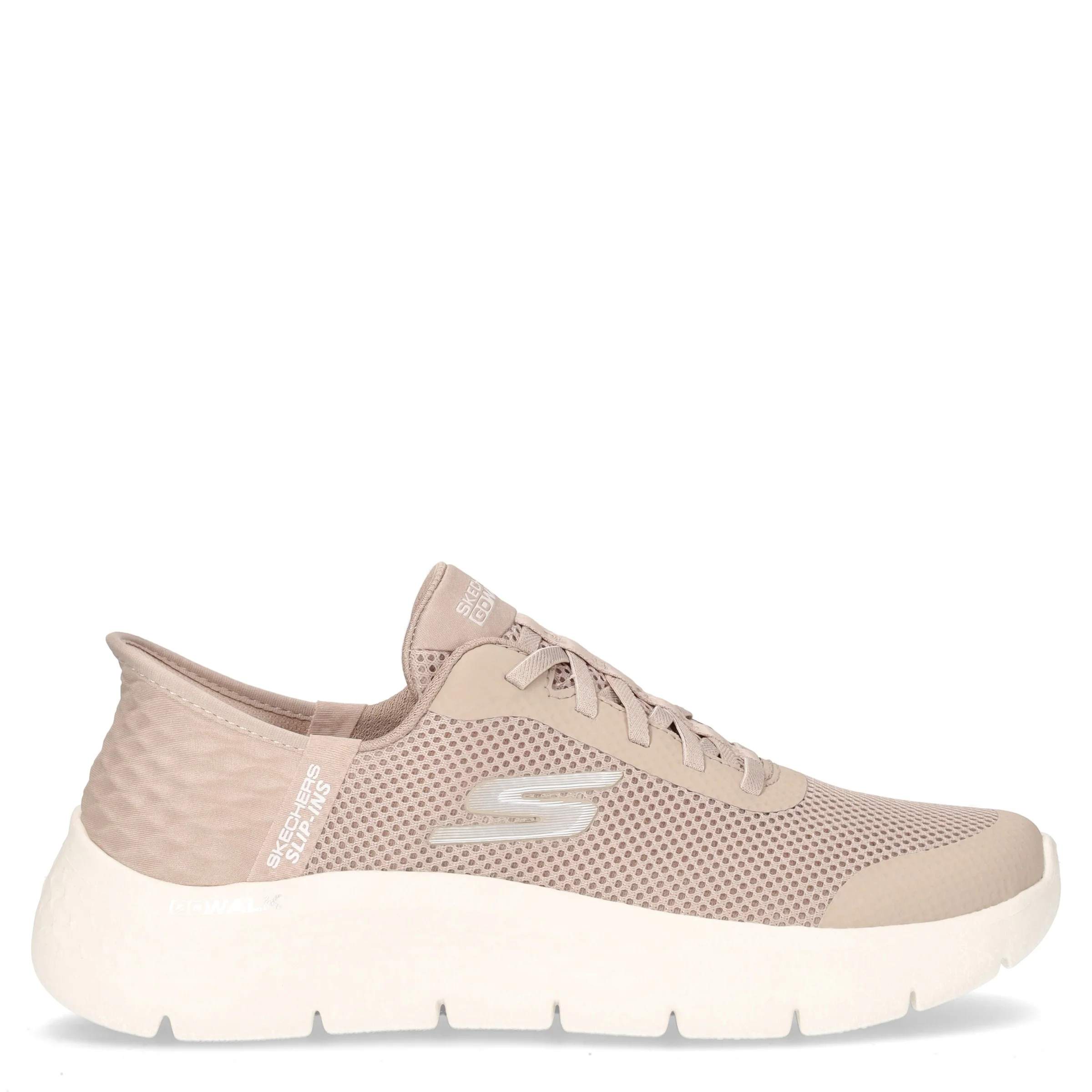 Go Walk Flex Grand Entry sneaker slip ins in tessuto taupe