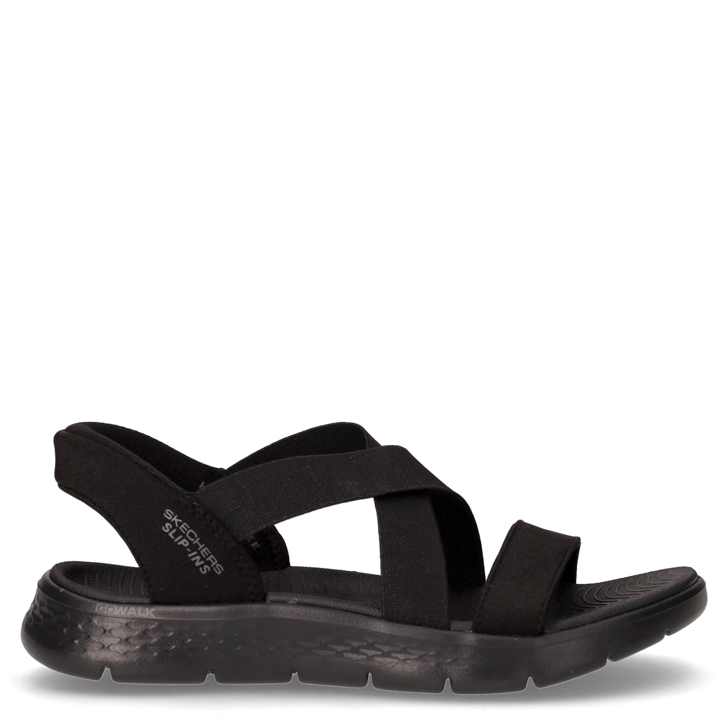 Go Walk Flex sandalo in tessuto nero