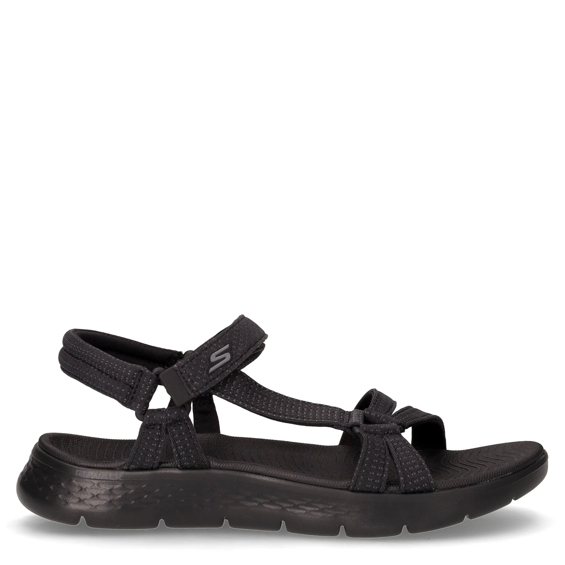 Go Walk Flex sandalo sportivo in tessuto nero