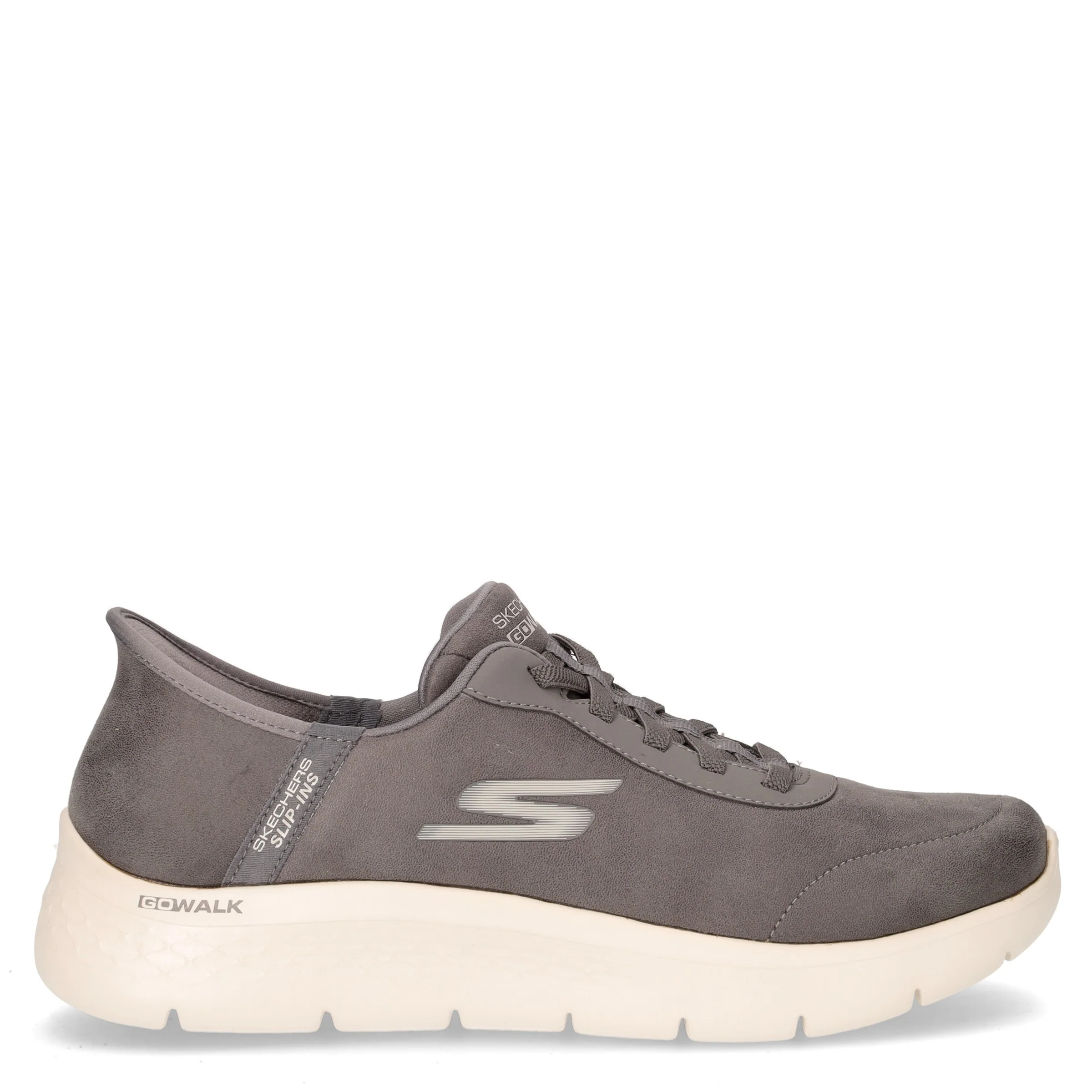 Go Walk Flex Smooth Motion sneaker in ecopelle grigio