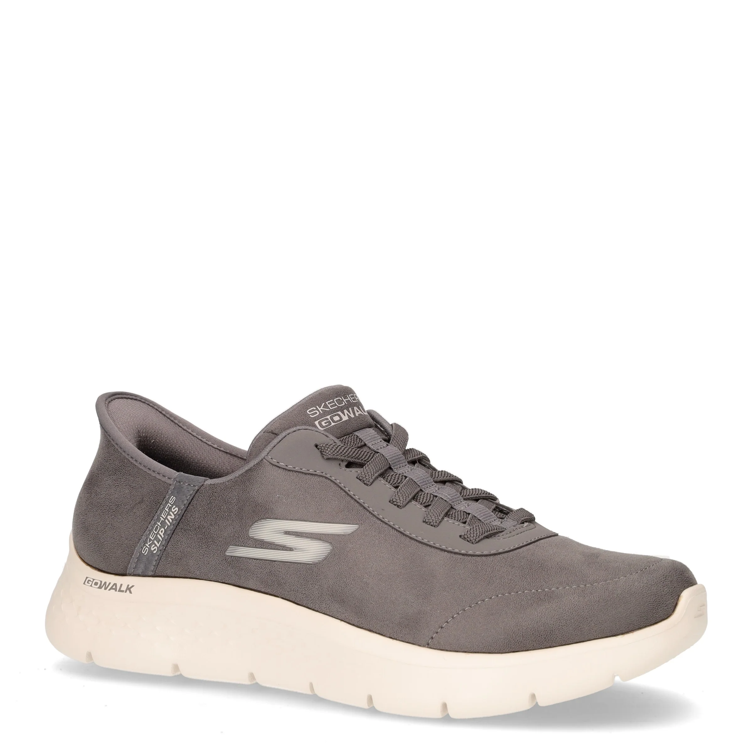 Go Walk Flex Smooth Motion sneaker in ecopelle grigio - Image 2
