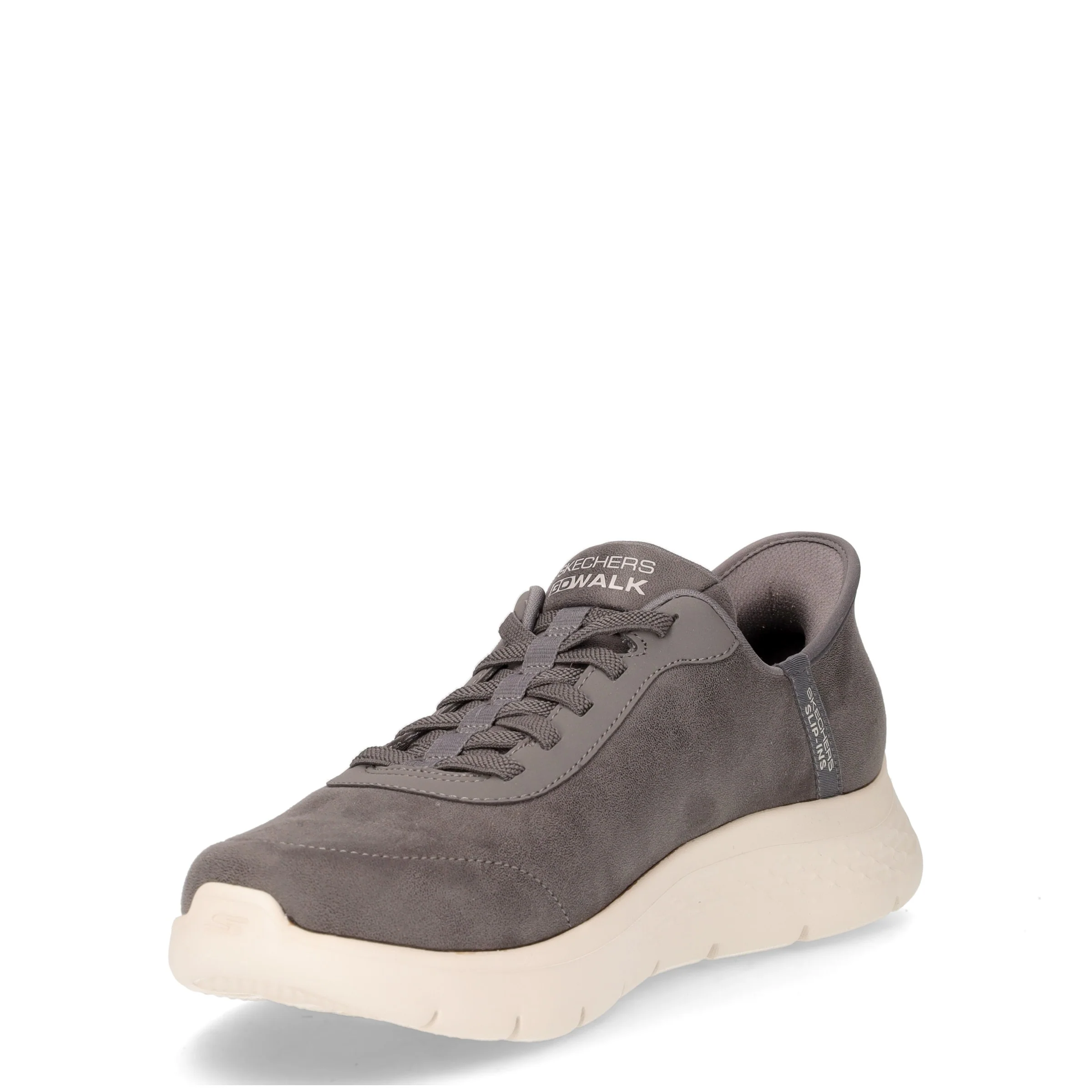 Go Walk Flex Smooth Motion sneaker in ecopelle grigio - Image 3