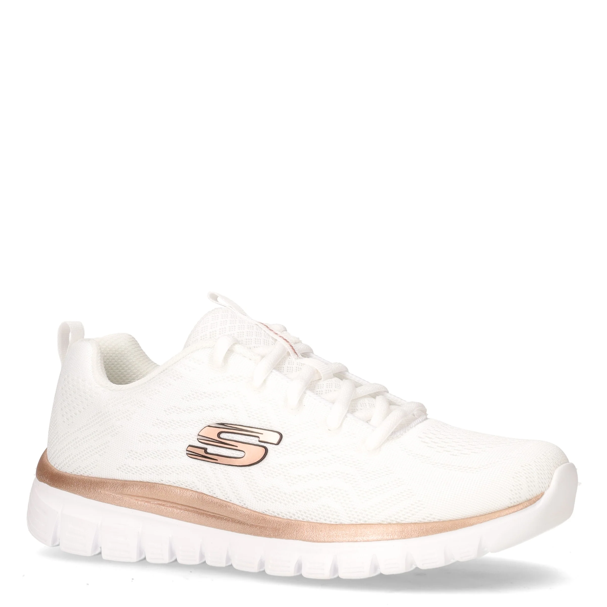 Graceful Get Connected sneaker in tessuto bianco oro rosa - Image 2