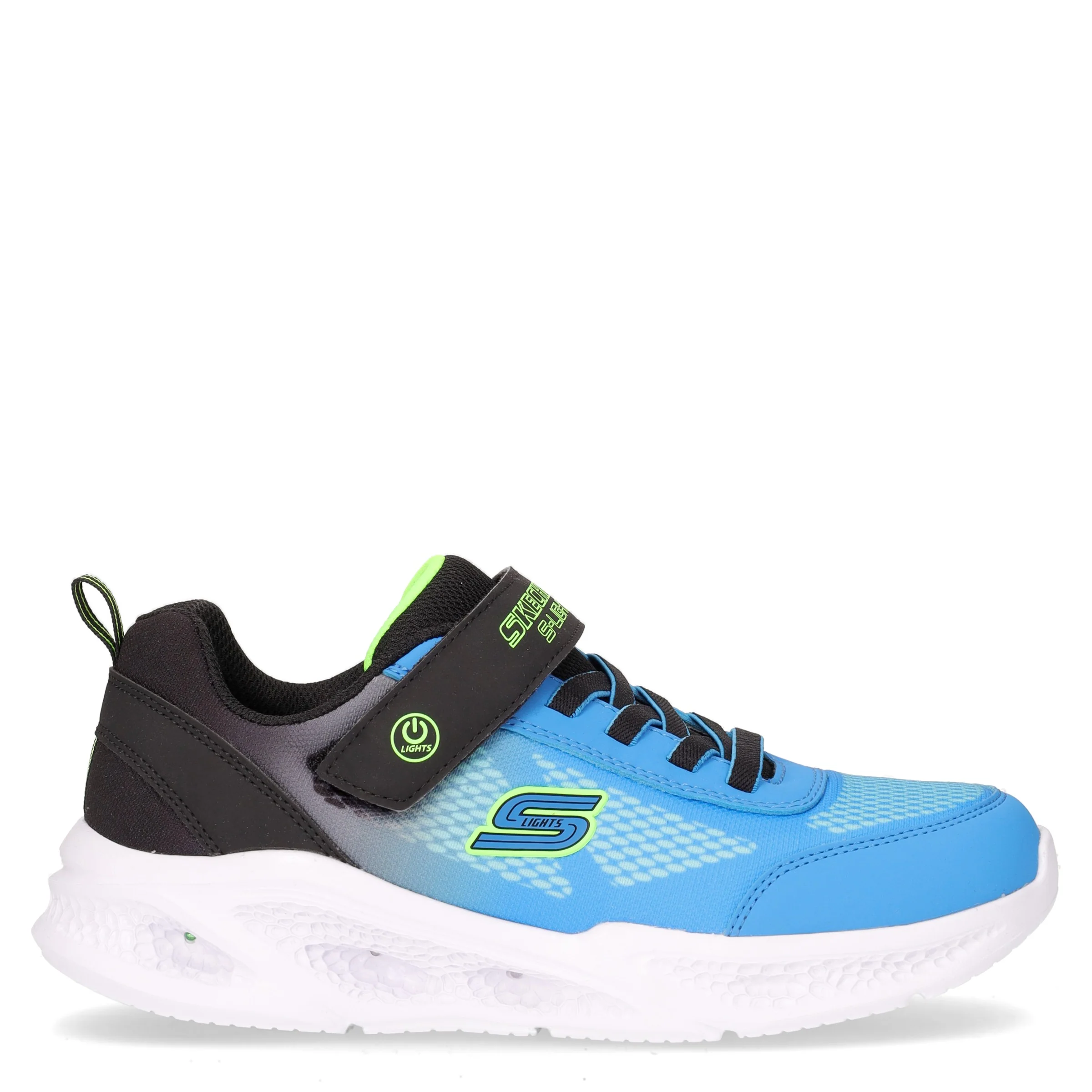 Krendox sneaker con luci da bambino in tessuto blu