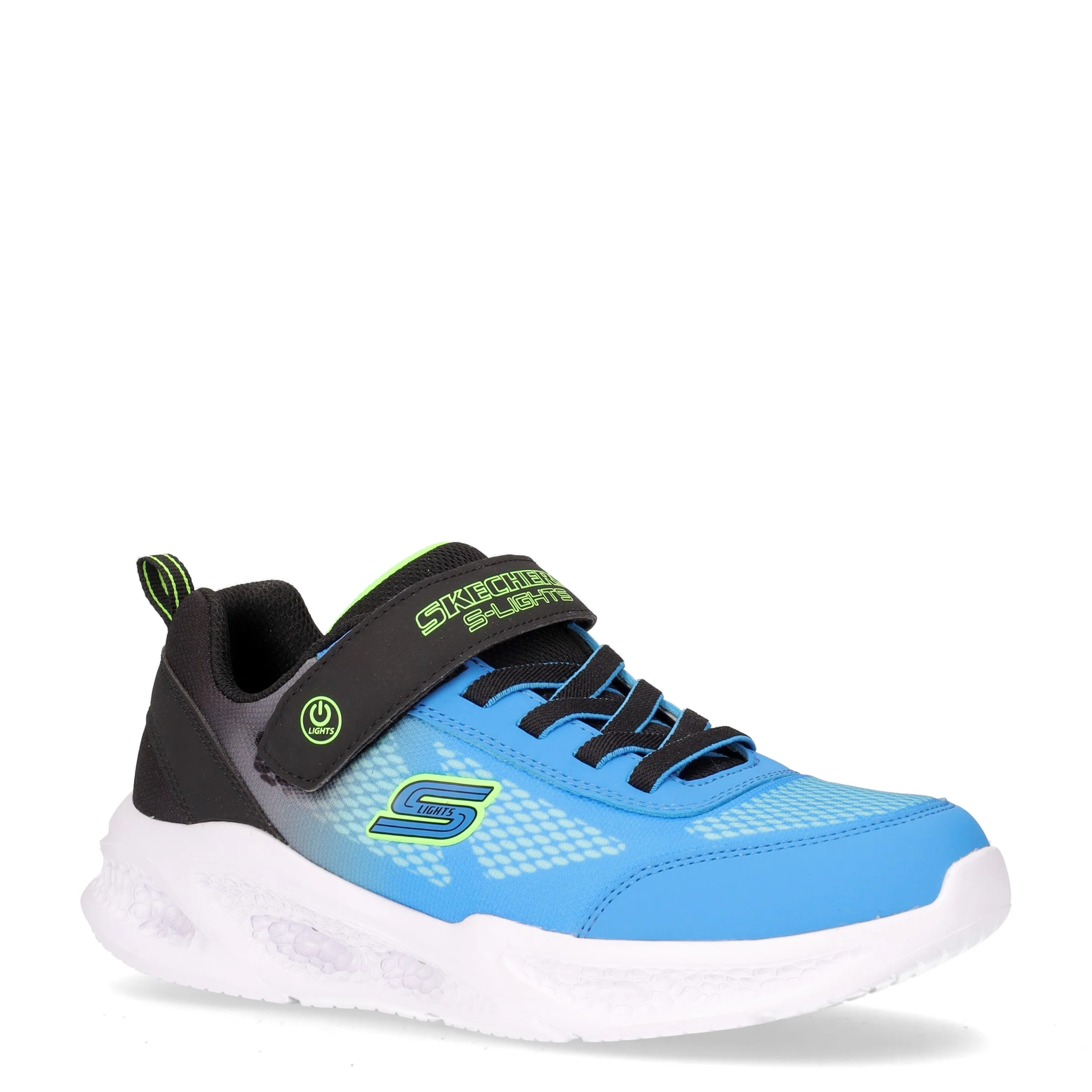 Krendox sneaker con luci da bambino in tessuto blu - Image 2