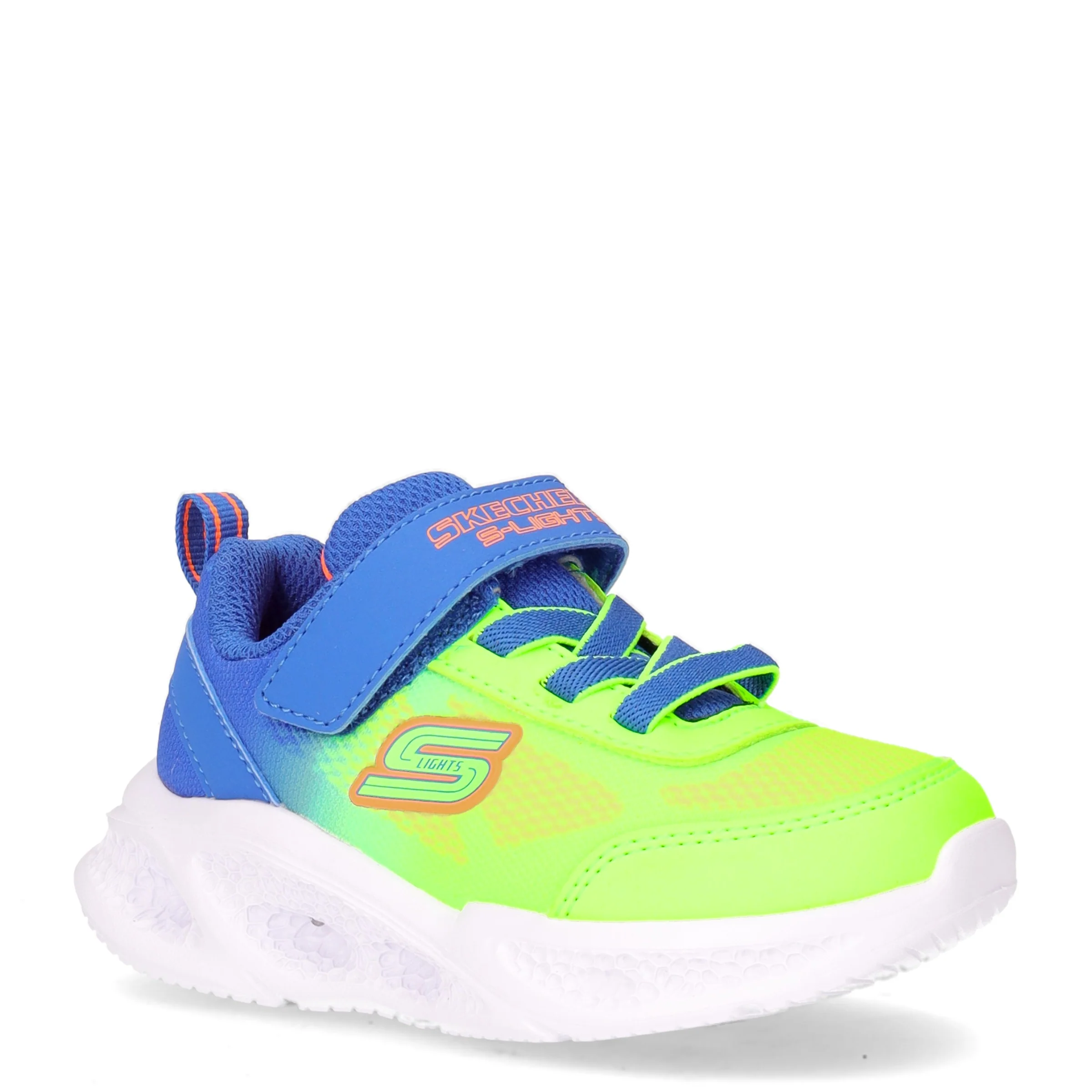 Meteor Lights Krendox sneaker con luci bambino blu lime - Image 2