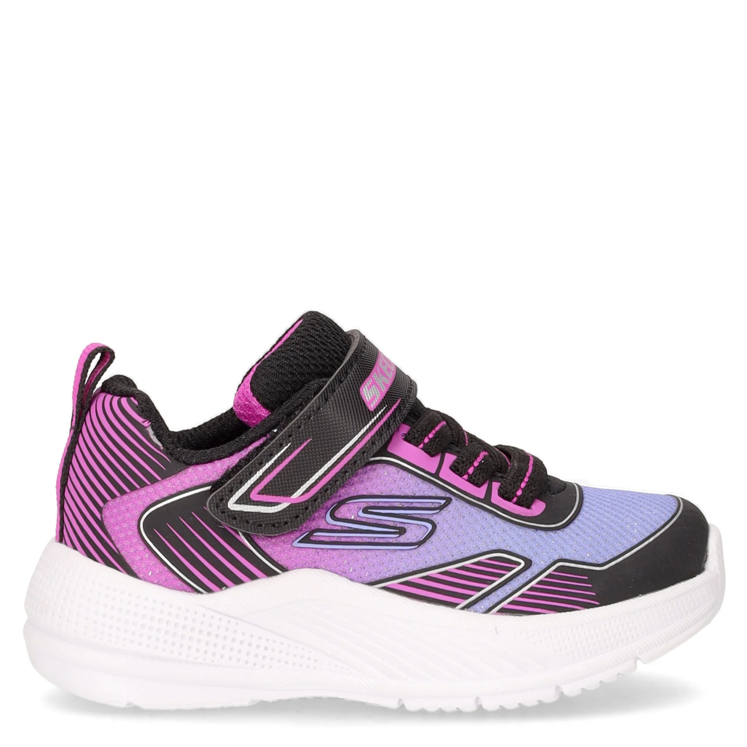 Microspec Advance Oasis Point sneaker in tessuto bambina nero lilla fuxia