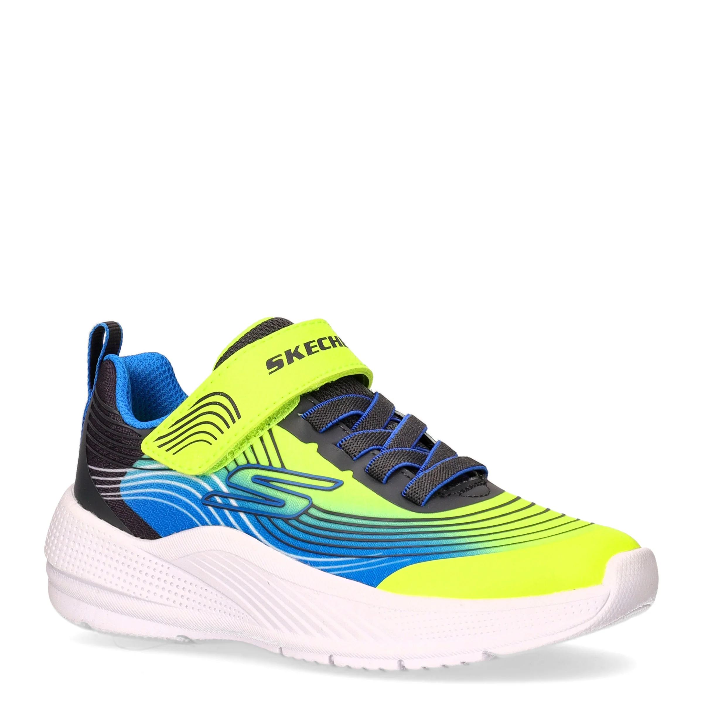 Microspec Advance sneaker in tessuto bambino giallo blu - Image 2