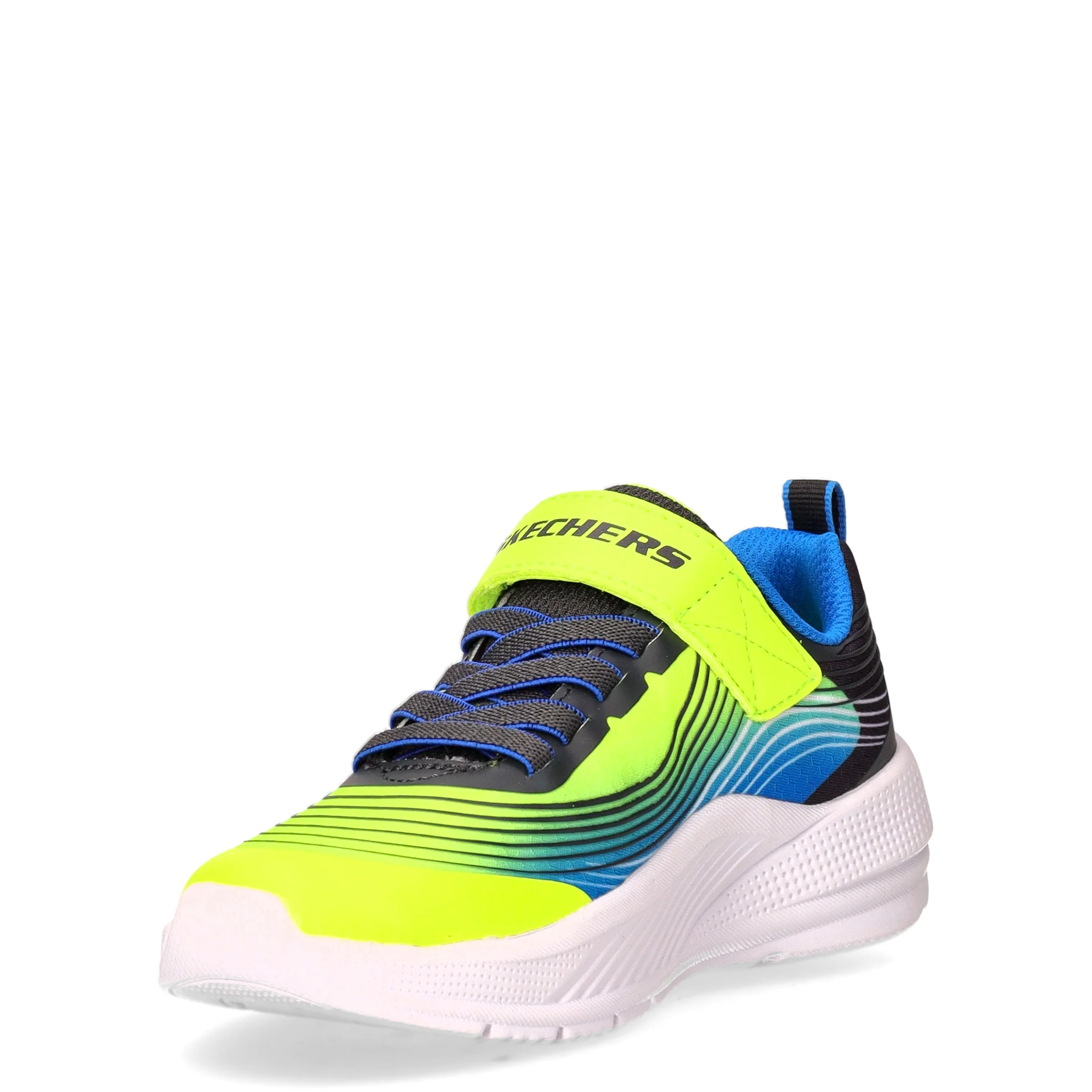 Microspec Advance sneaker in tessuto bambino giallo blu - Image 3