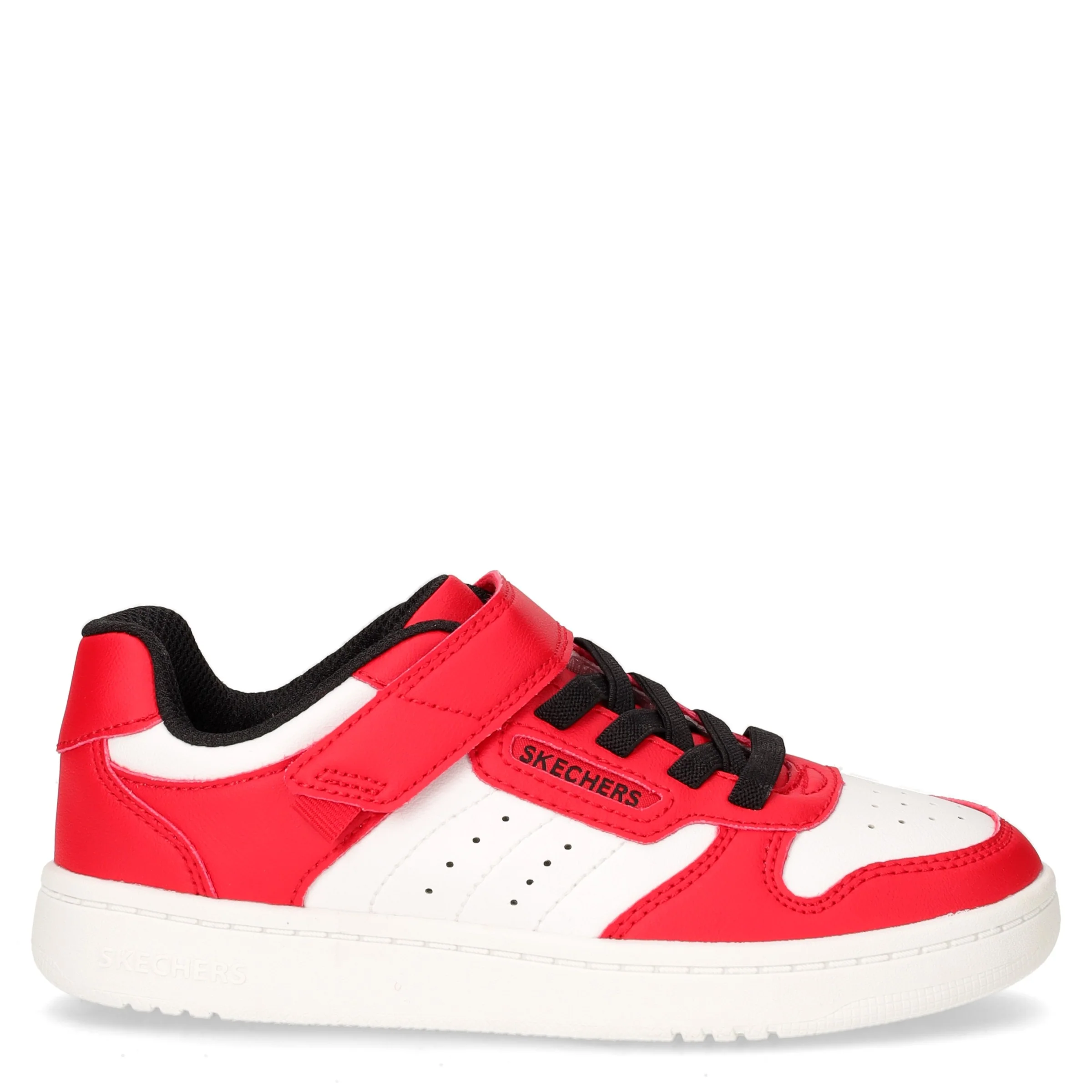Quick Street sneaker bambino in ecopelle rosso bianco