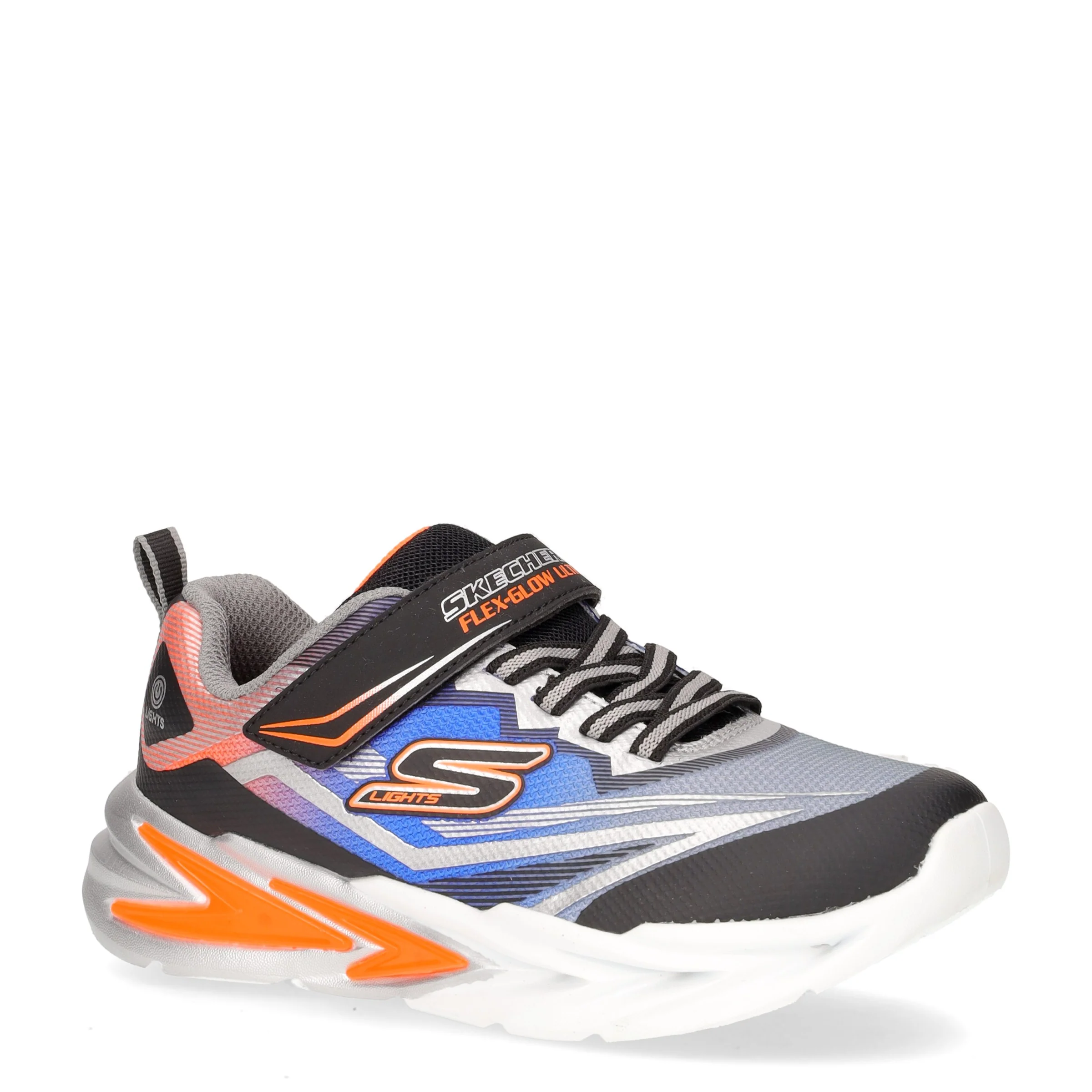 S Lights Flex Glow ultra sneaker con luci bambino nero argento - Image 2