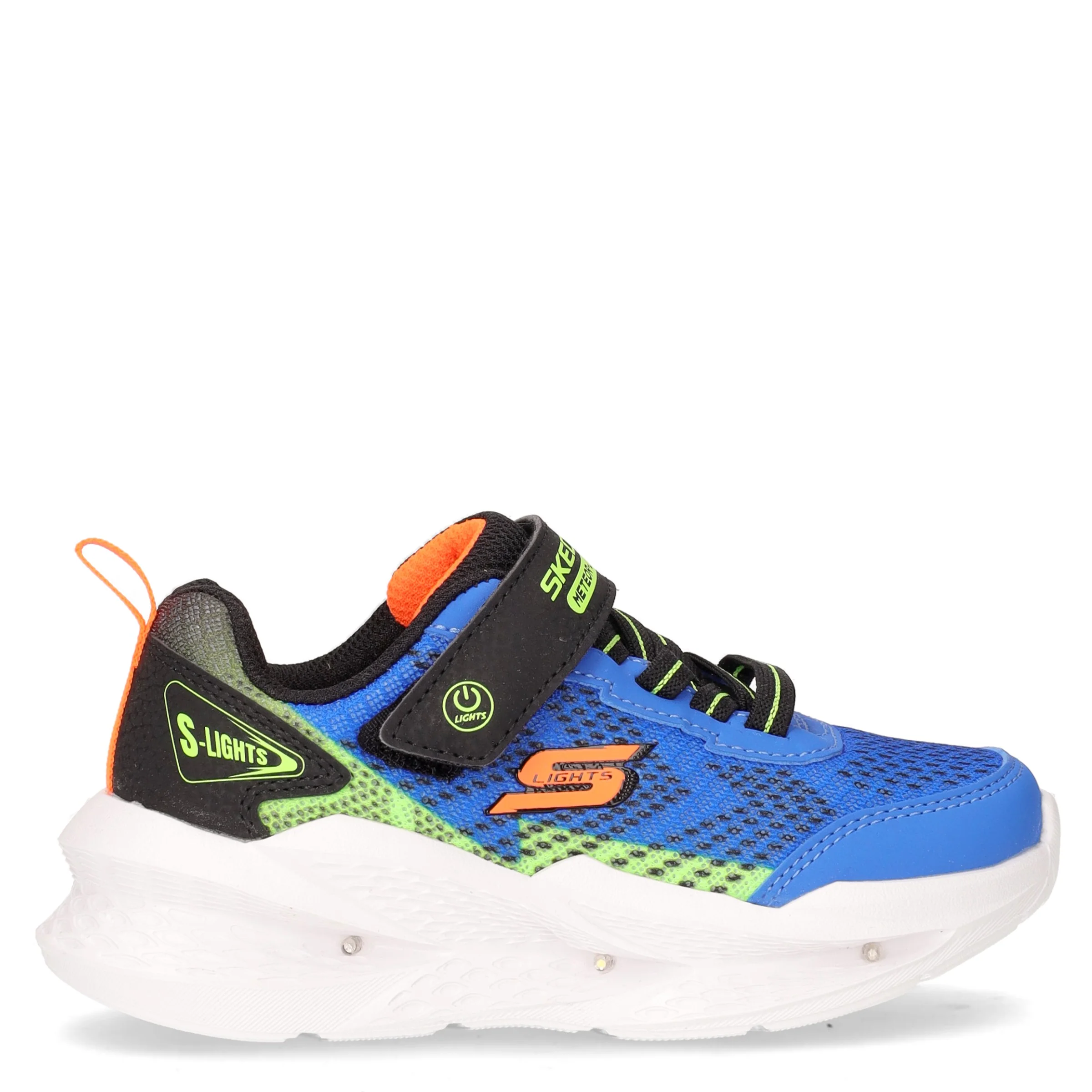 S Lights Meteor Lights 2.0 sneaker bambino in tessuto con luci blu nero