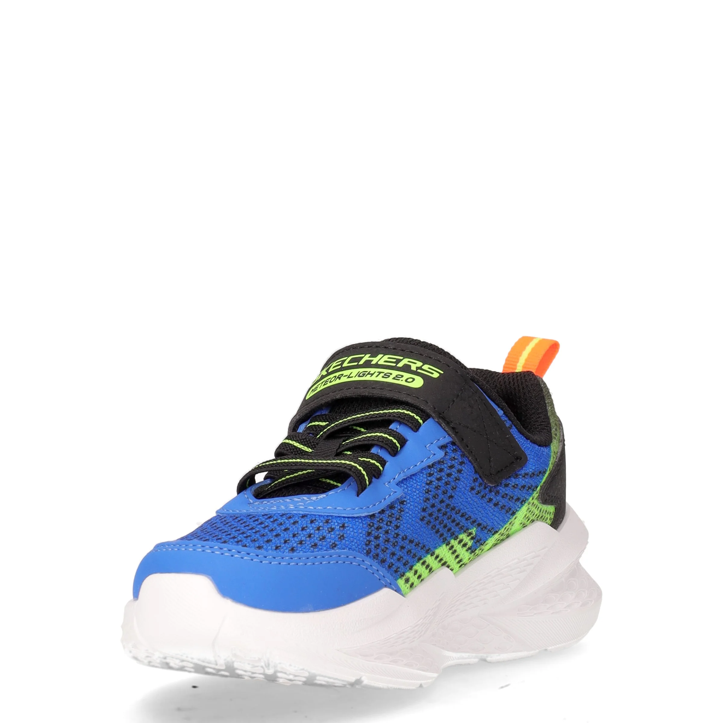 S Lights Meteor Lights 2.0 sneaker bambino in tessuto con luci blu nero - Image 3