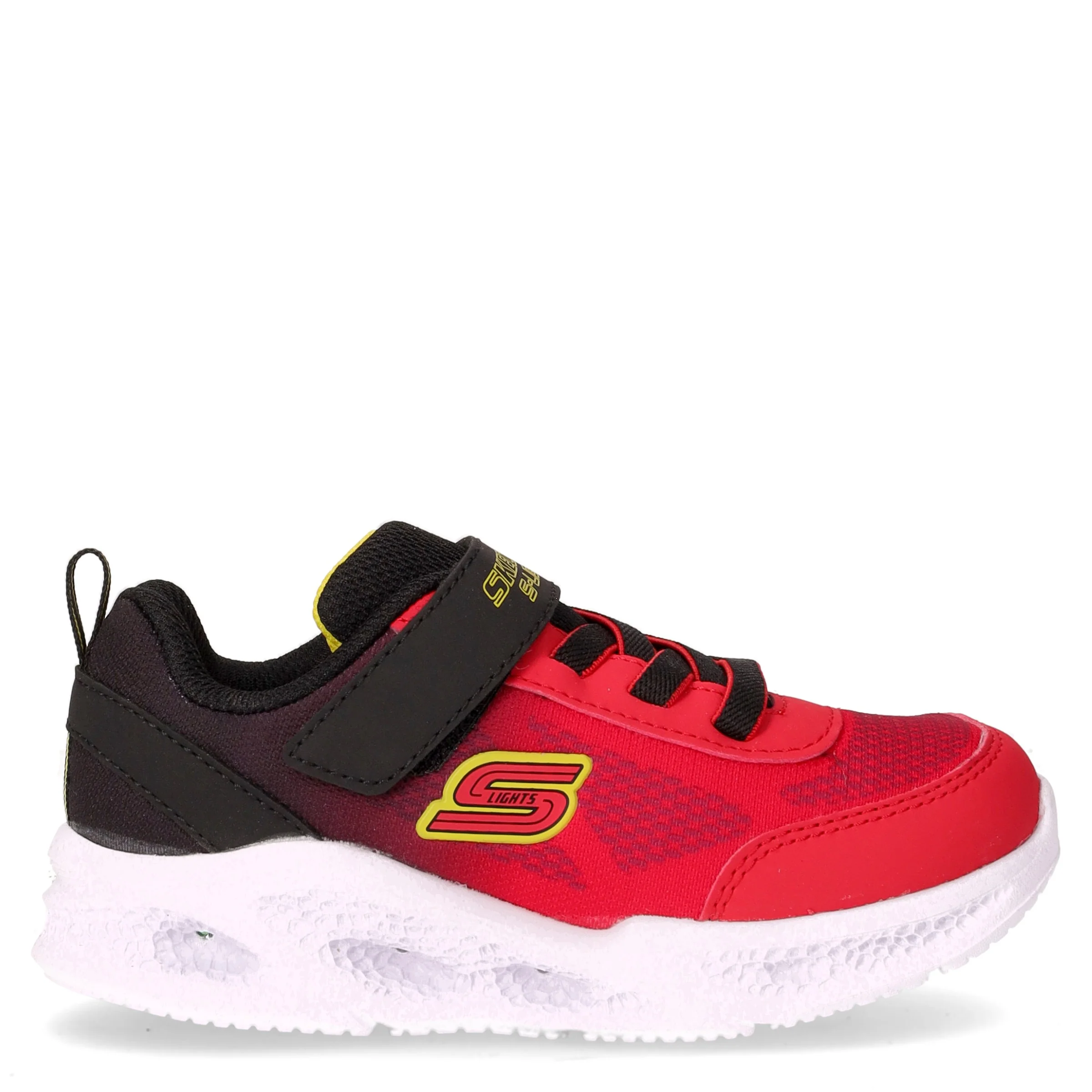 S Lights Meteor Lights Krendox sneaker in tessuto con luci bambino rosso nero