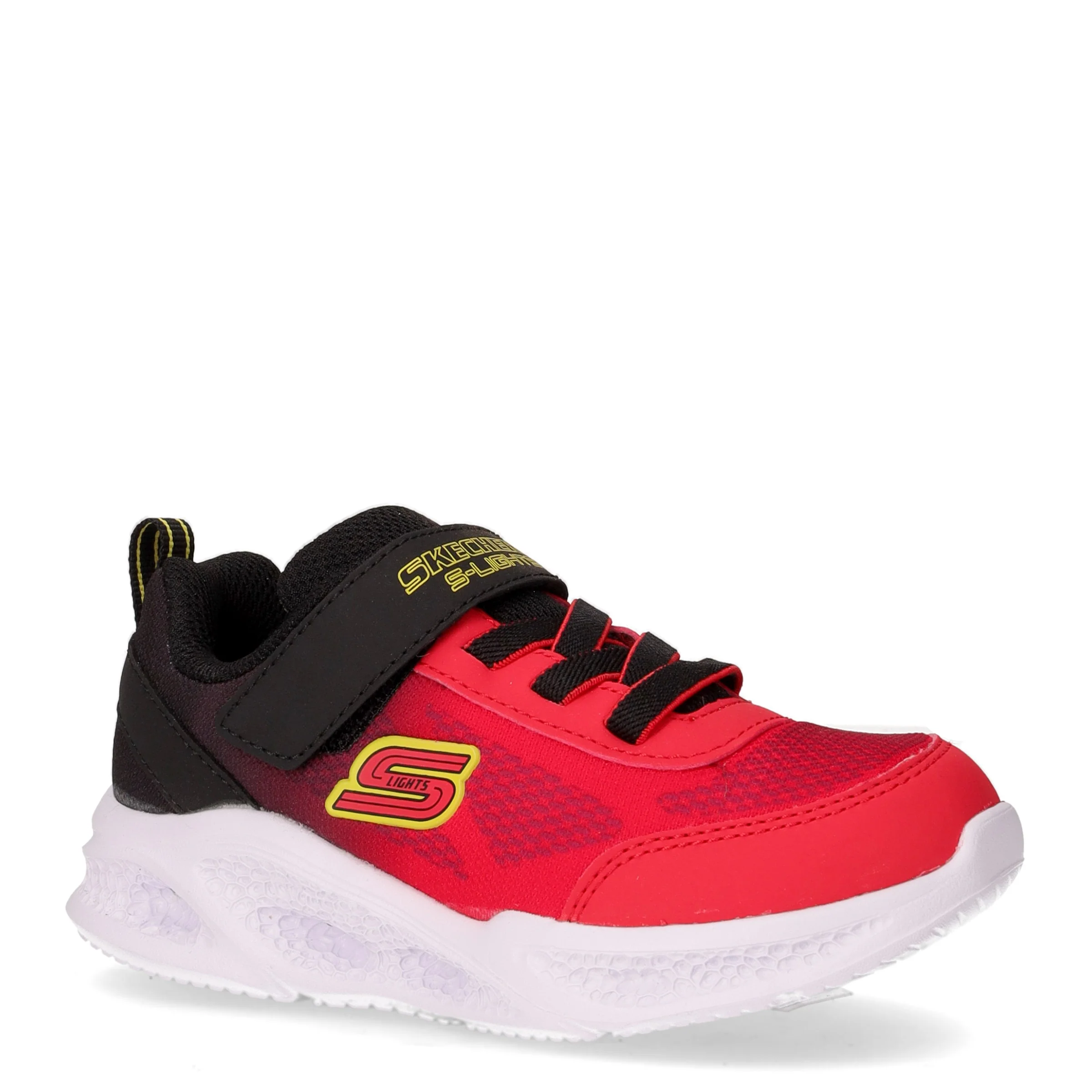 S Lights Meteor Lights Krendox sneaker in tessuto con luci bambino rosso nero - Image 2