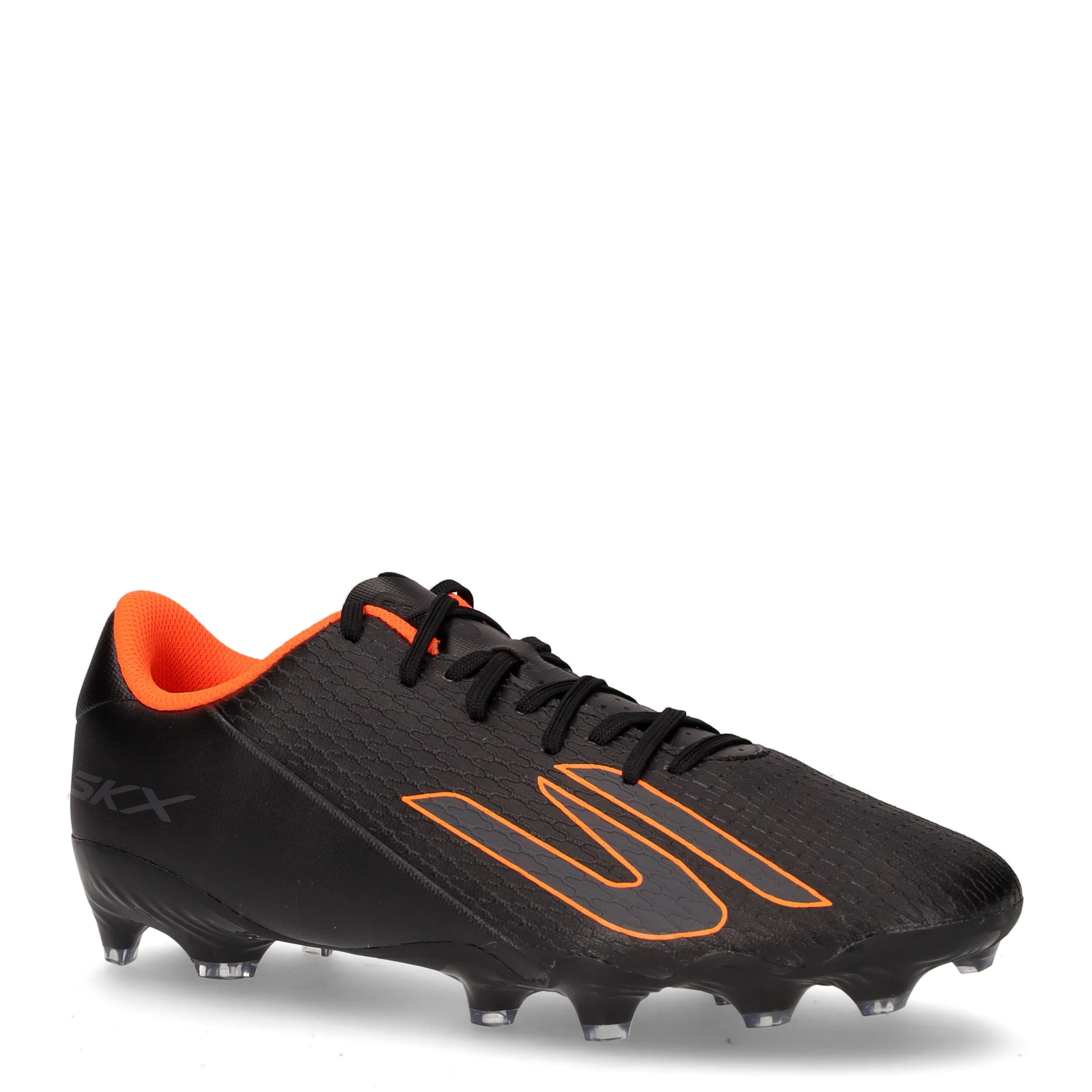 Skx 2 club mg scarpa da calcio in ecopelle nero arancio - Image 2