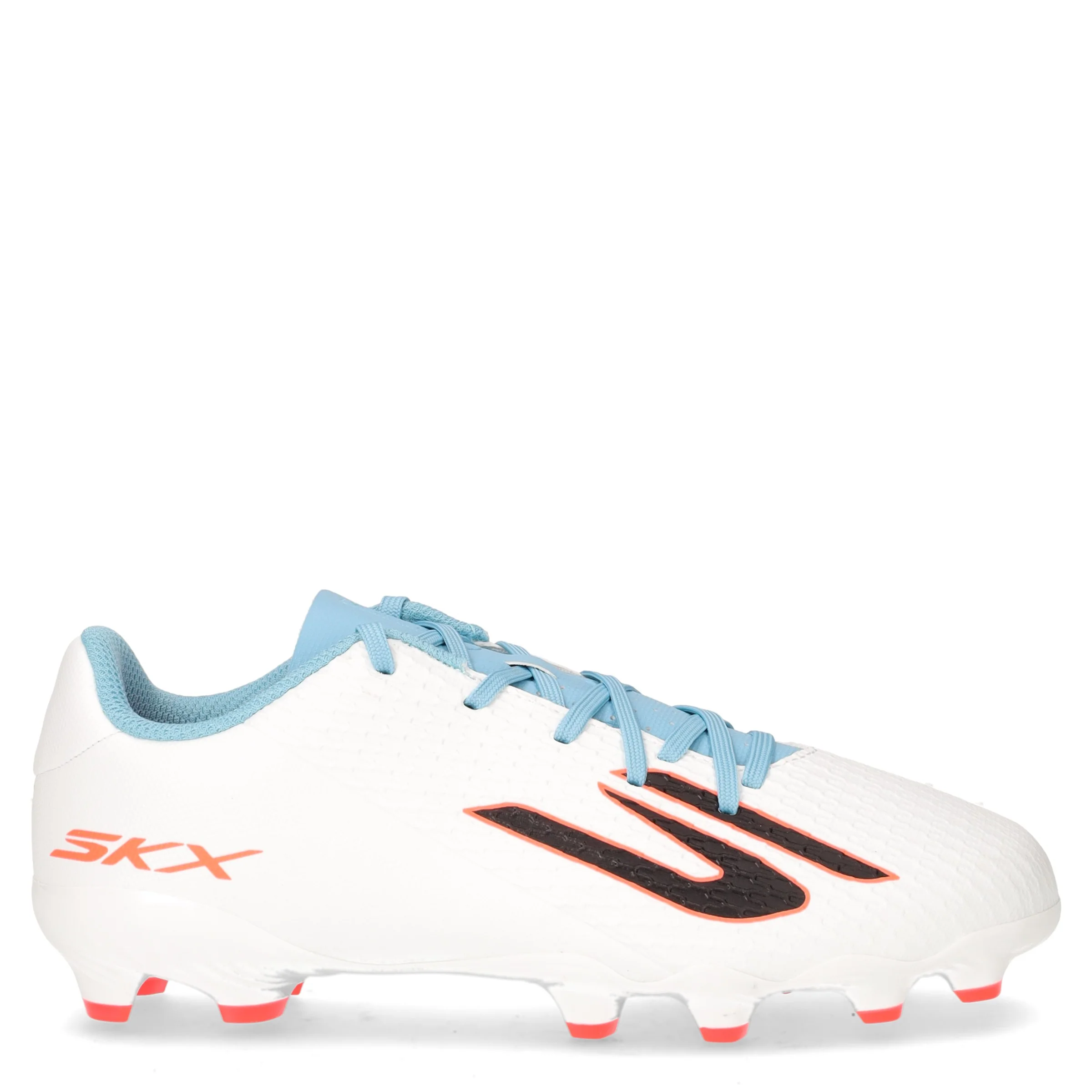Skx 2 Youth mg scarpa da calcio in ecopelle bambino bianco turchese