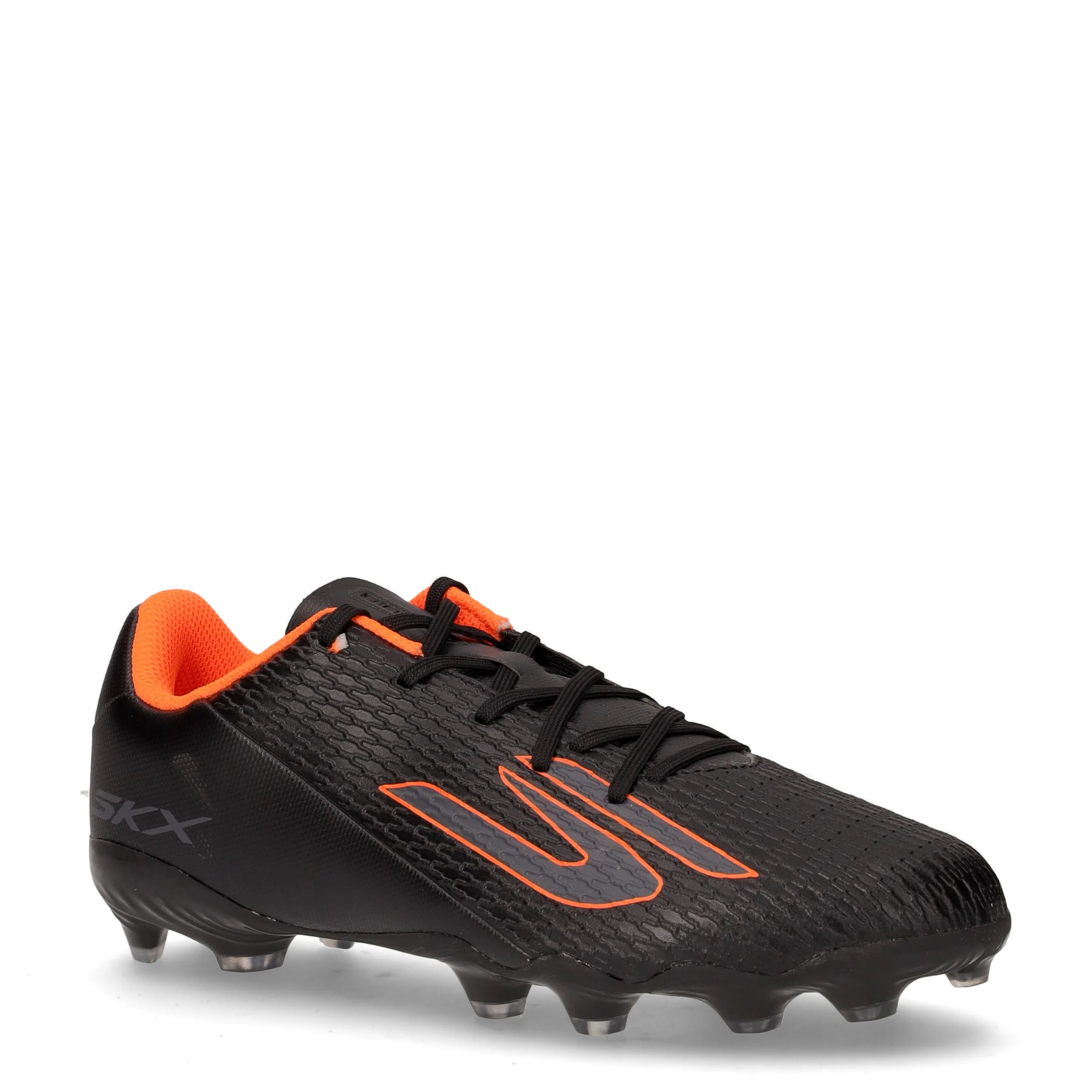 Skx 2 Youth mg scarpa da calcio in ecopelle bambino nero arancione - Image 2