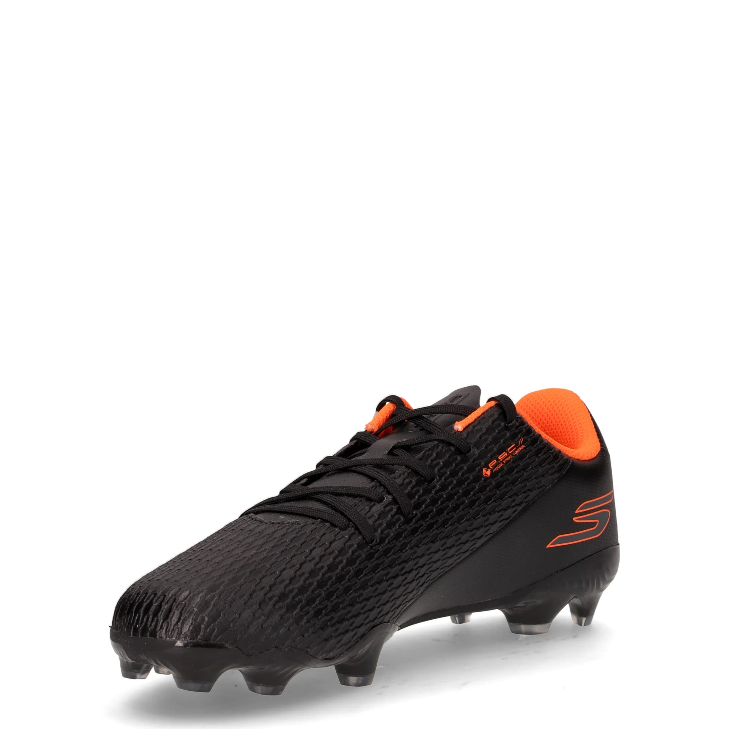Skx 2 Youth mg scarpa da calcio in ecopelle bambino nero arancione - Image 3