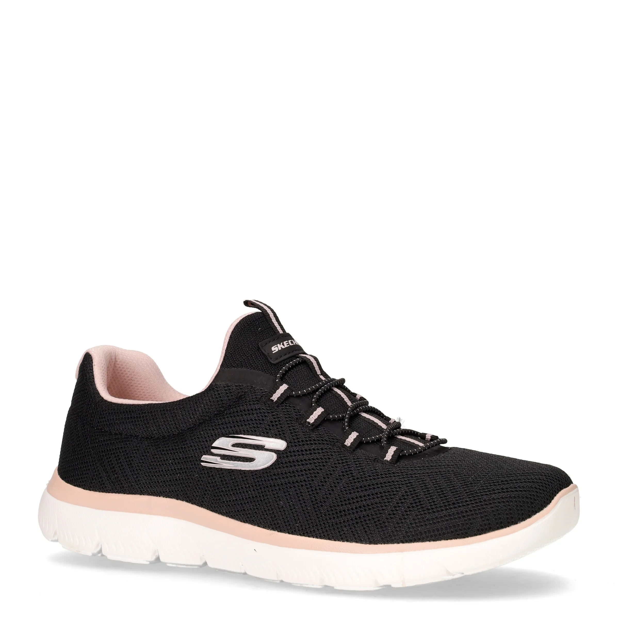 Summits Artistry Chic sneaker slip on in tessuto nero rosa - Image 2