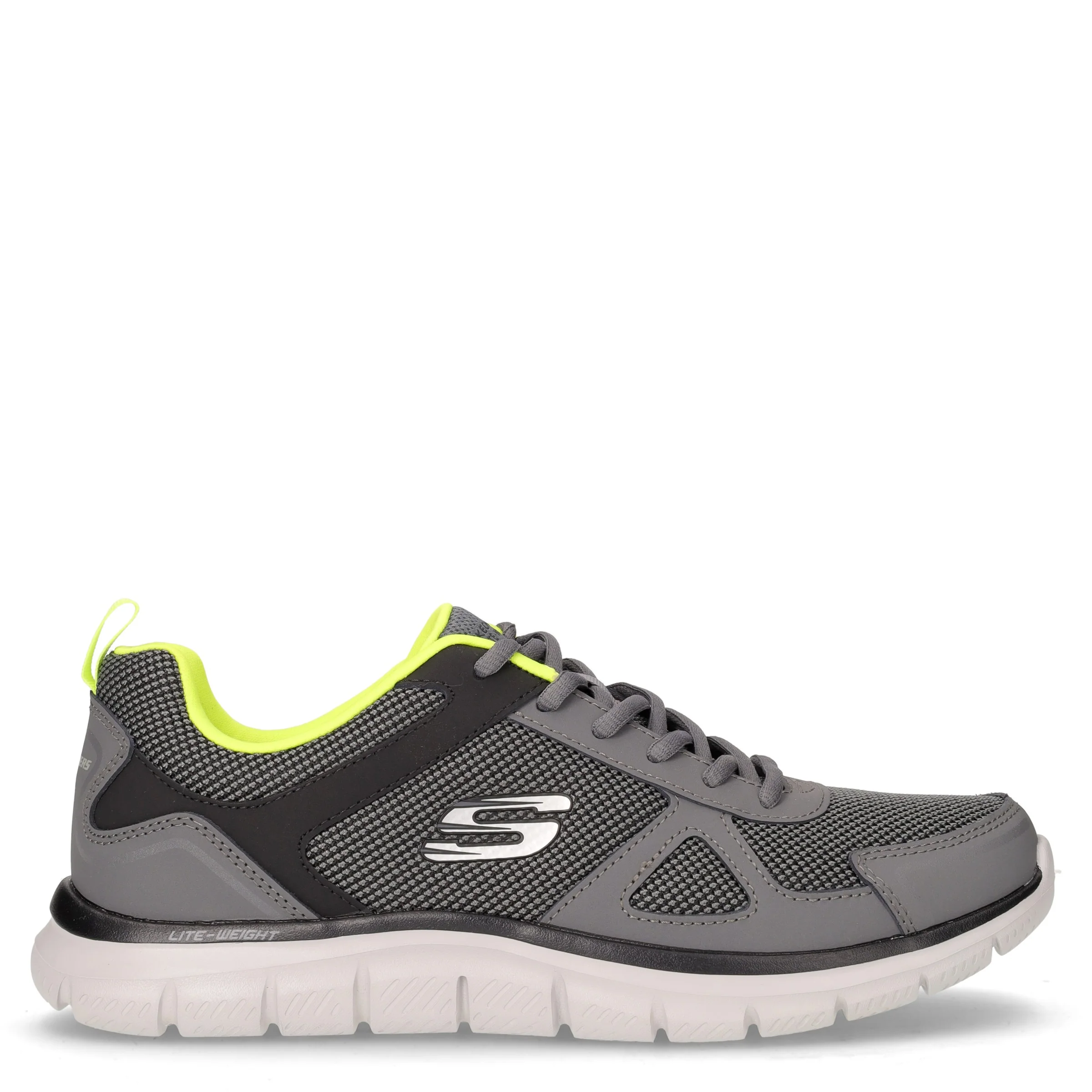 Track Bucolo sneaker in tessuto ed ecopelle grigio lime