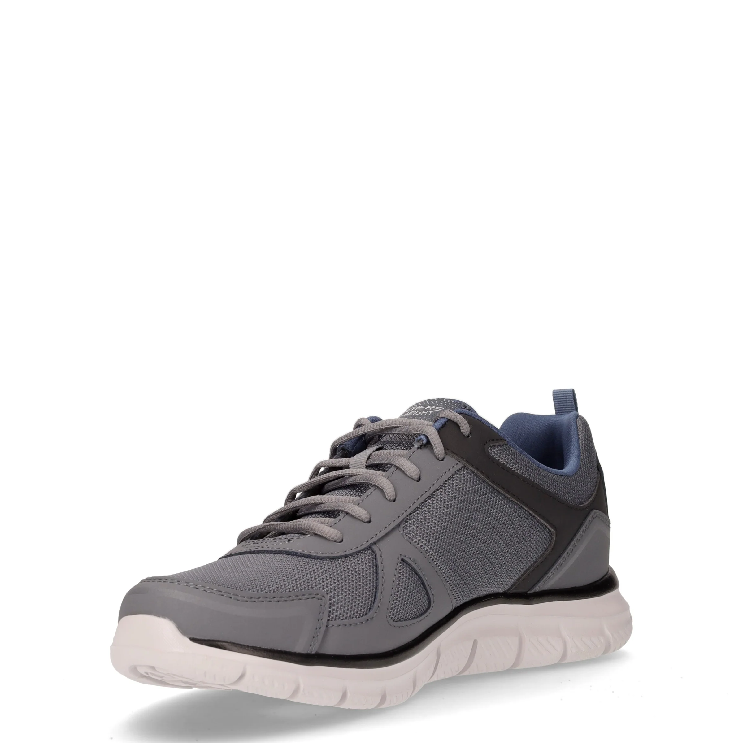 Track Scloric sneaker in ecopelle e tessuto grigio navy - Image 3