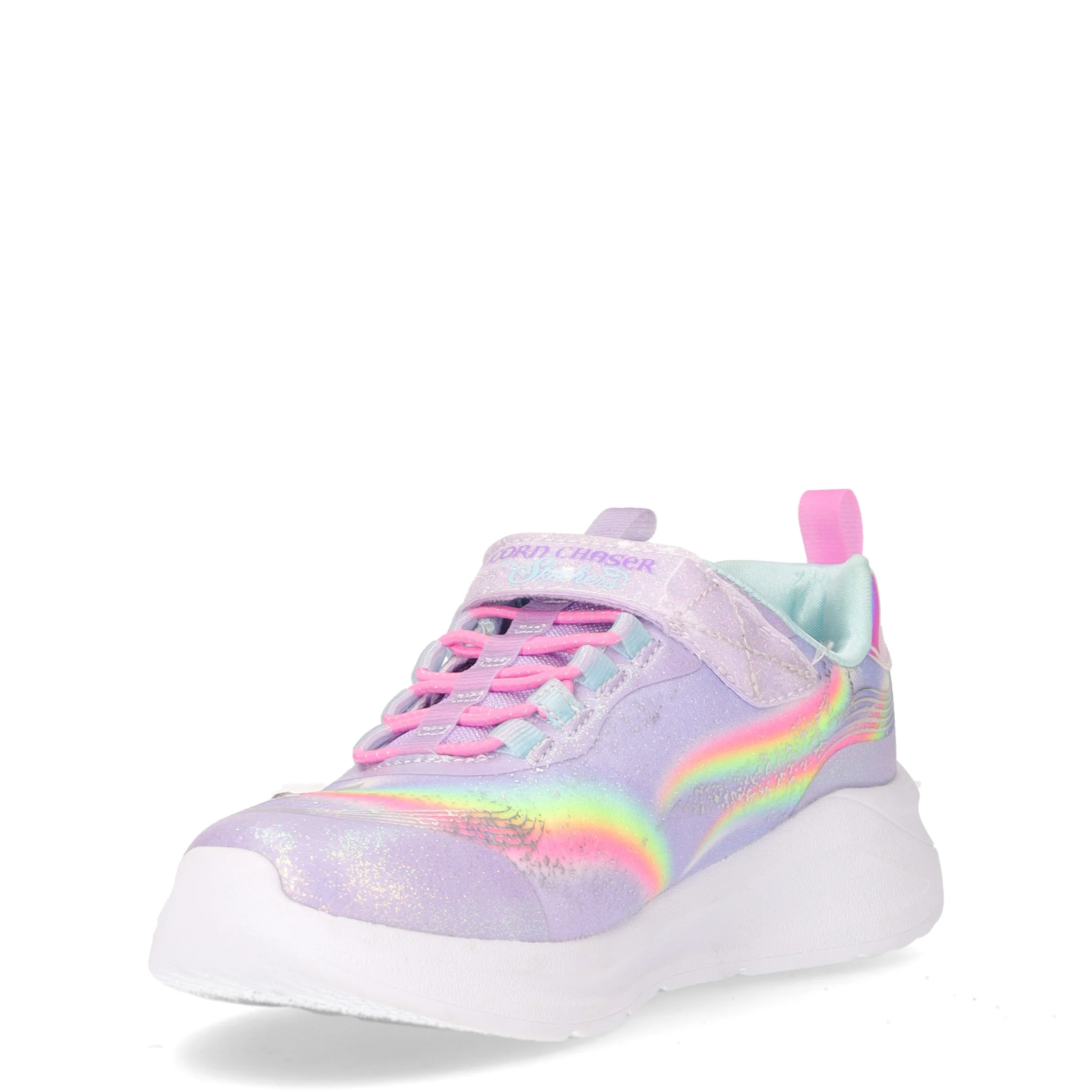 Unicorn chaser sneaker da bambina con luci in ecopelle lavanda - Image 3