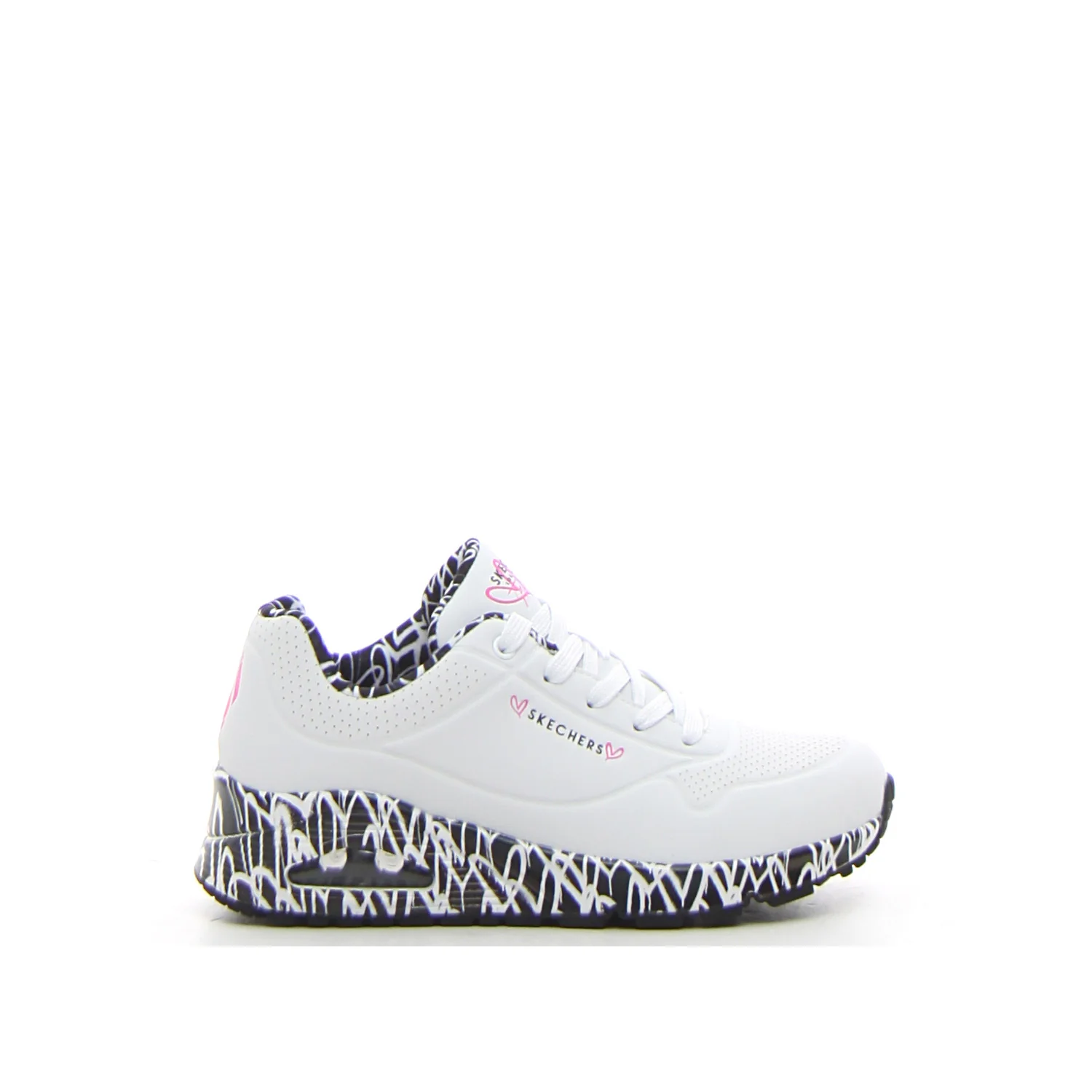 Uno Loving Love sneaker white black