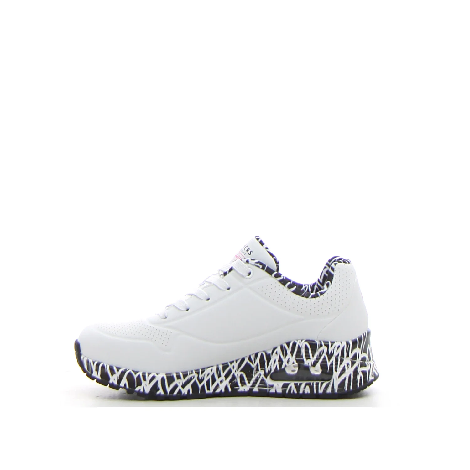 Uno Loving Love sneaker white black - Image 2