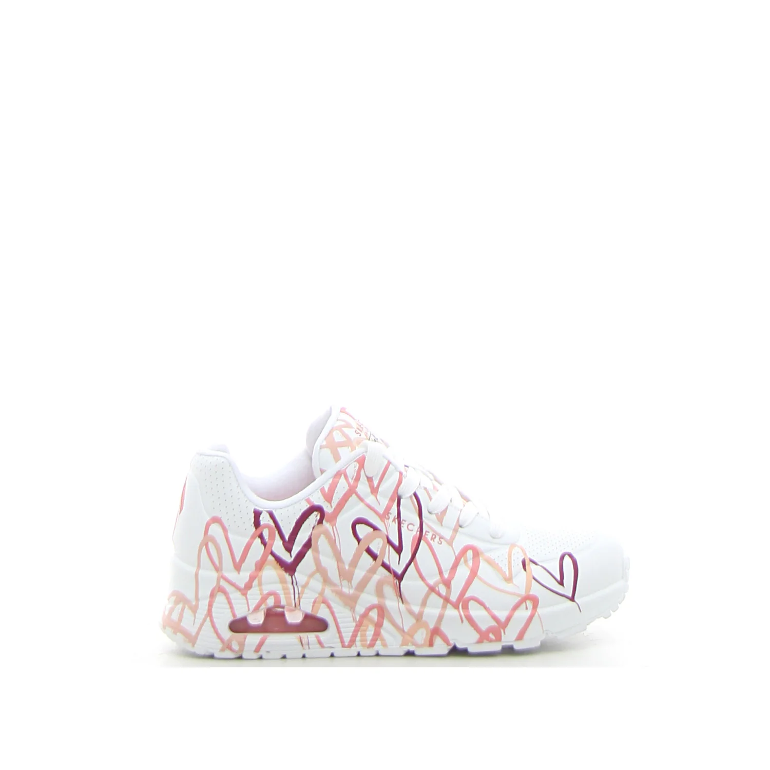 Uno Spread The Love sneaker white hot coral