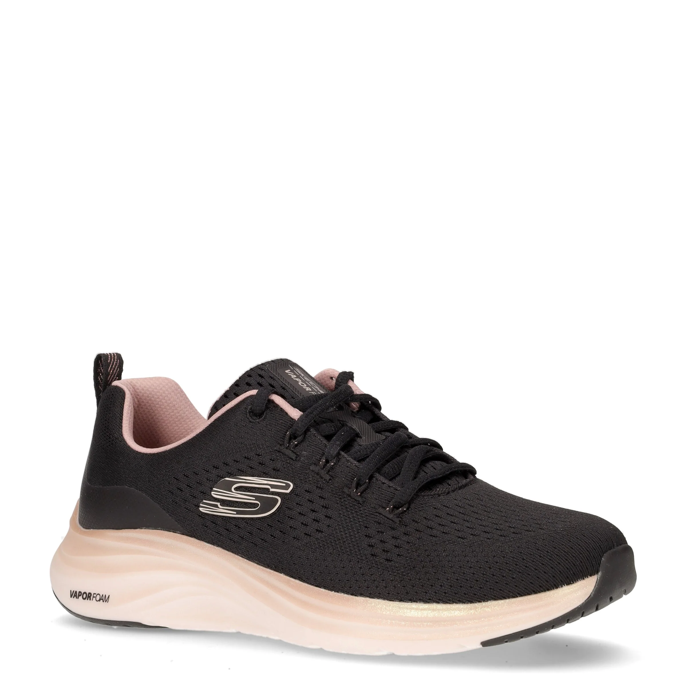 Vapor Foam Midnight Glimmer sneaker in tessuto nero oro rosa - Image 2