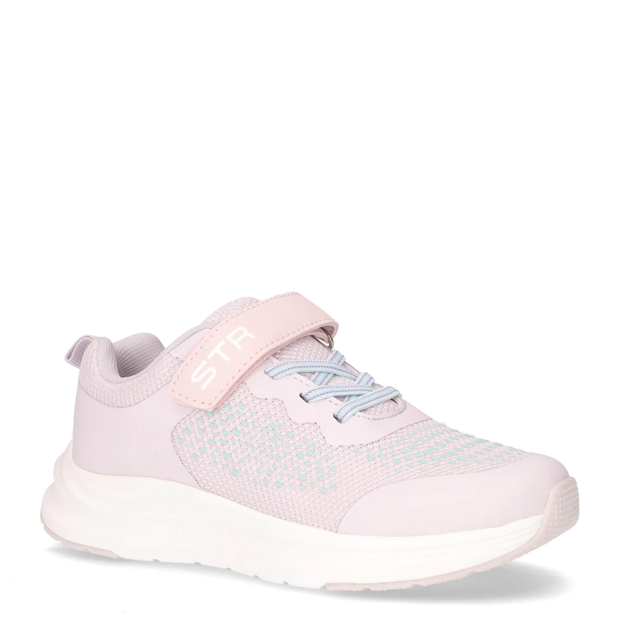 Sneaker da bambina con strappo in tessuto viola - Image 2