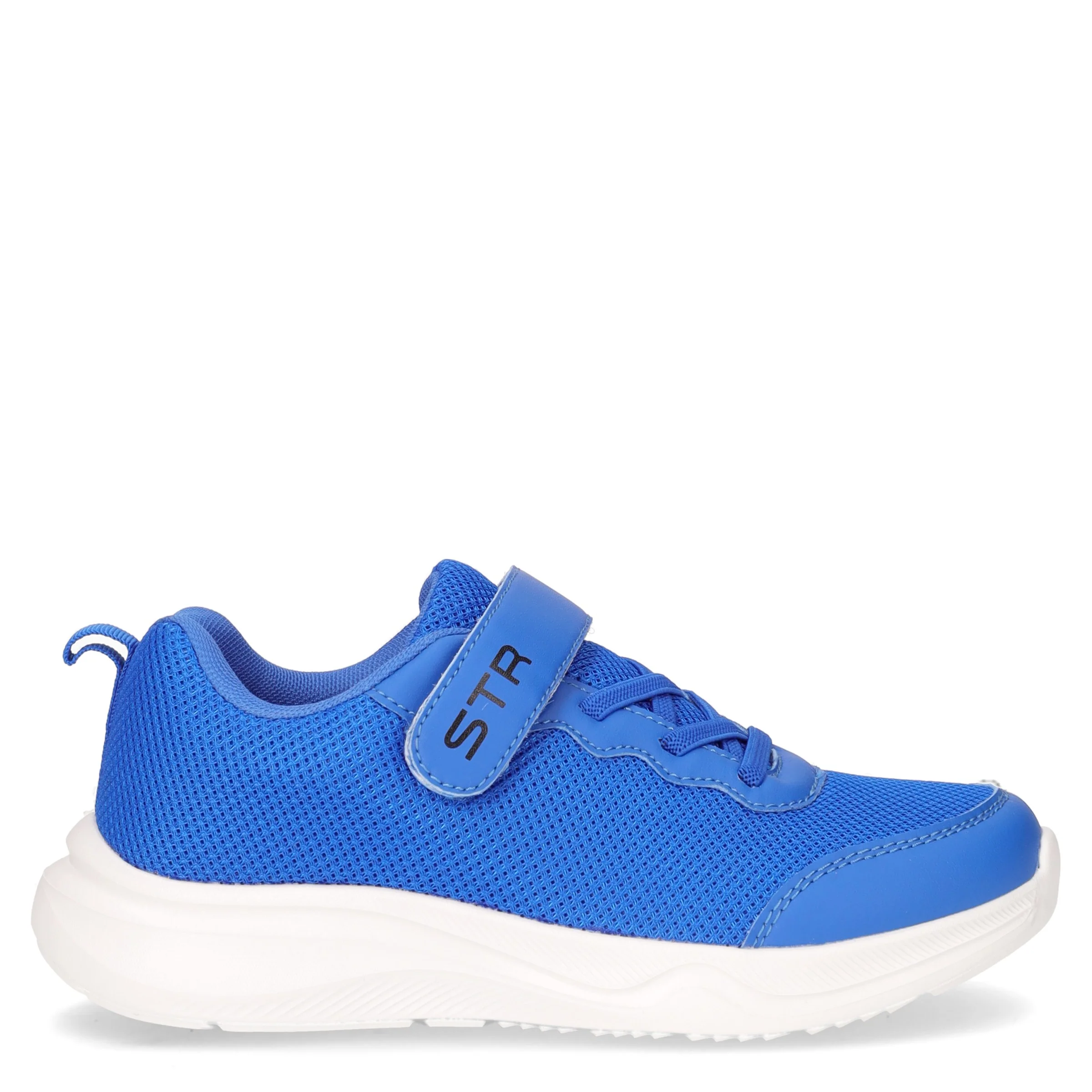 Sneaker da bambino con strappo in tessuto blu