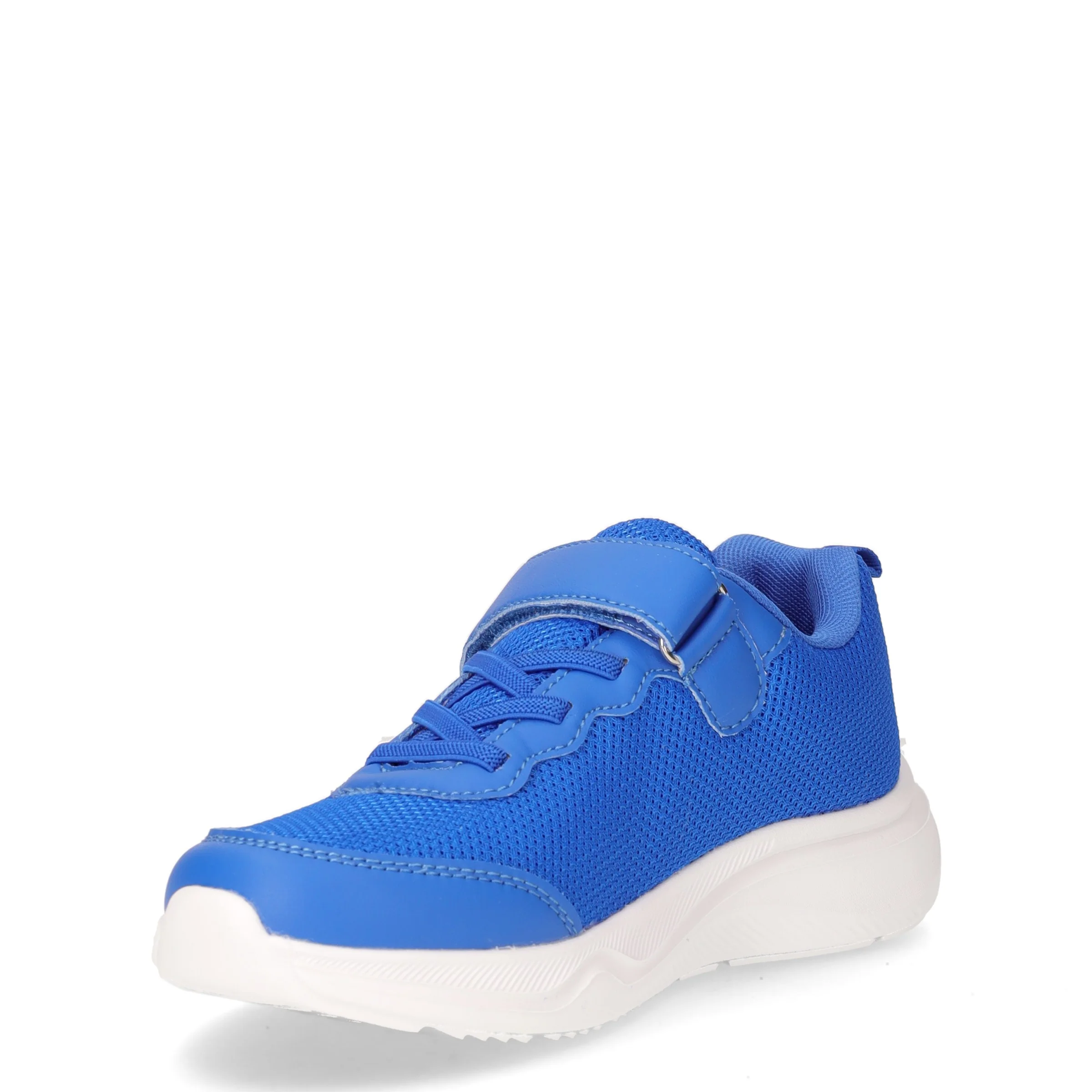 Sneaker da bambino con strappo in tessuto blu - Image 3
