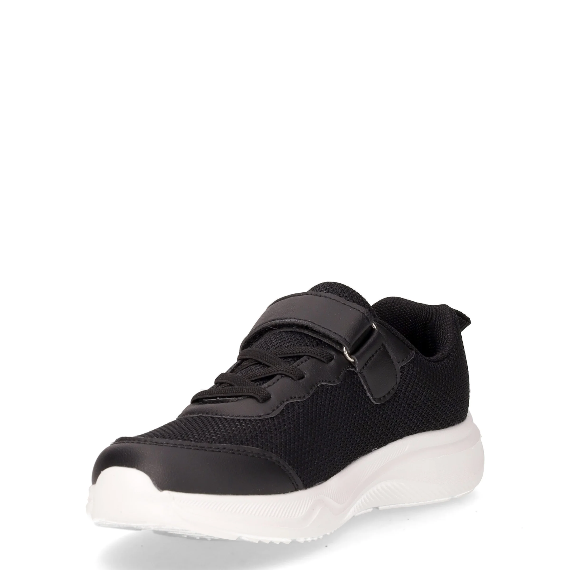 Sneaker da bambino con strappo in tessuto nero - Image 3