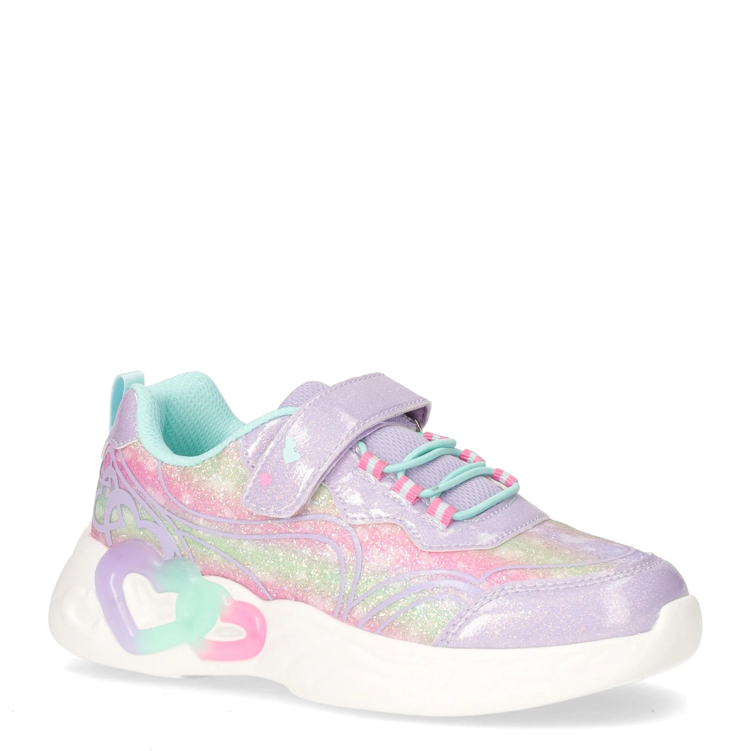 Sneaker in tessuto con luci bambina lilla - Image 2
