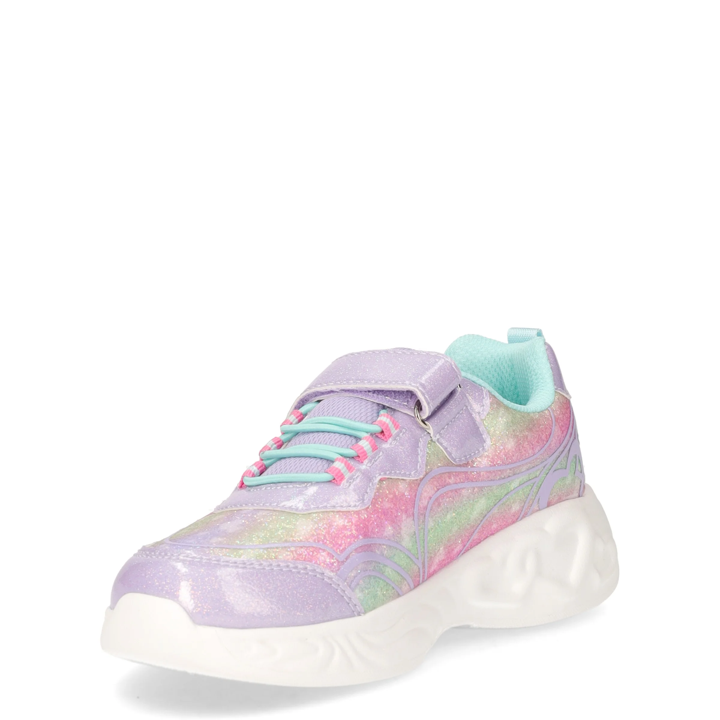 Sneaker in tessuto con luci bambina lilla - Image 3