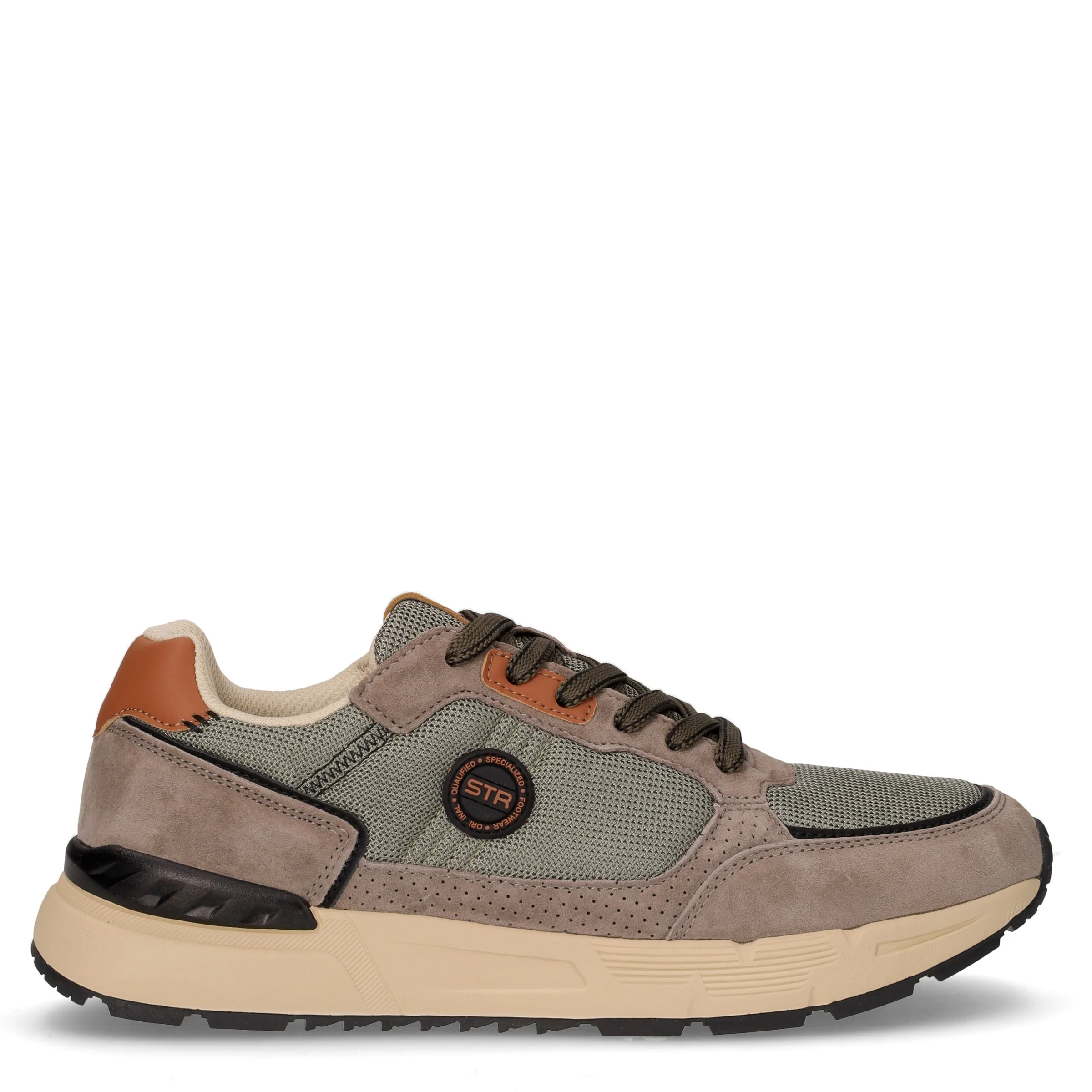 Sneaker in tessuto verde