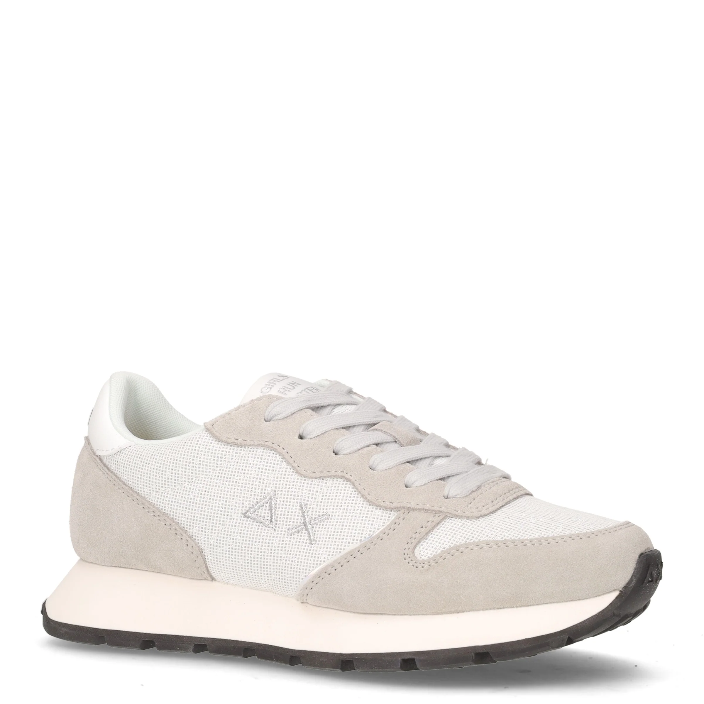 Ally Glitter Textile sneaker in pelle e tessuto argento grigio - Image 2
