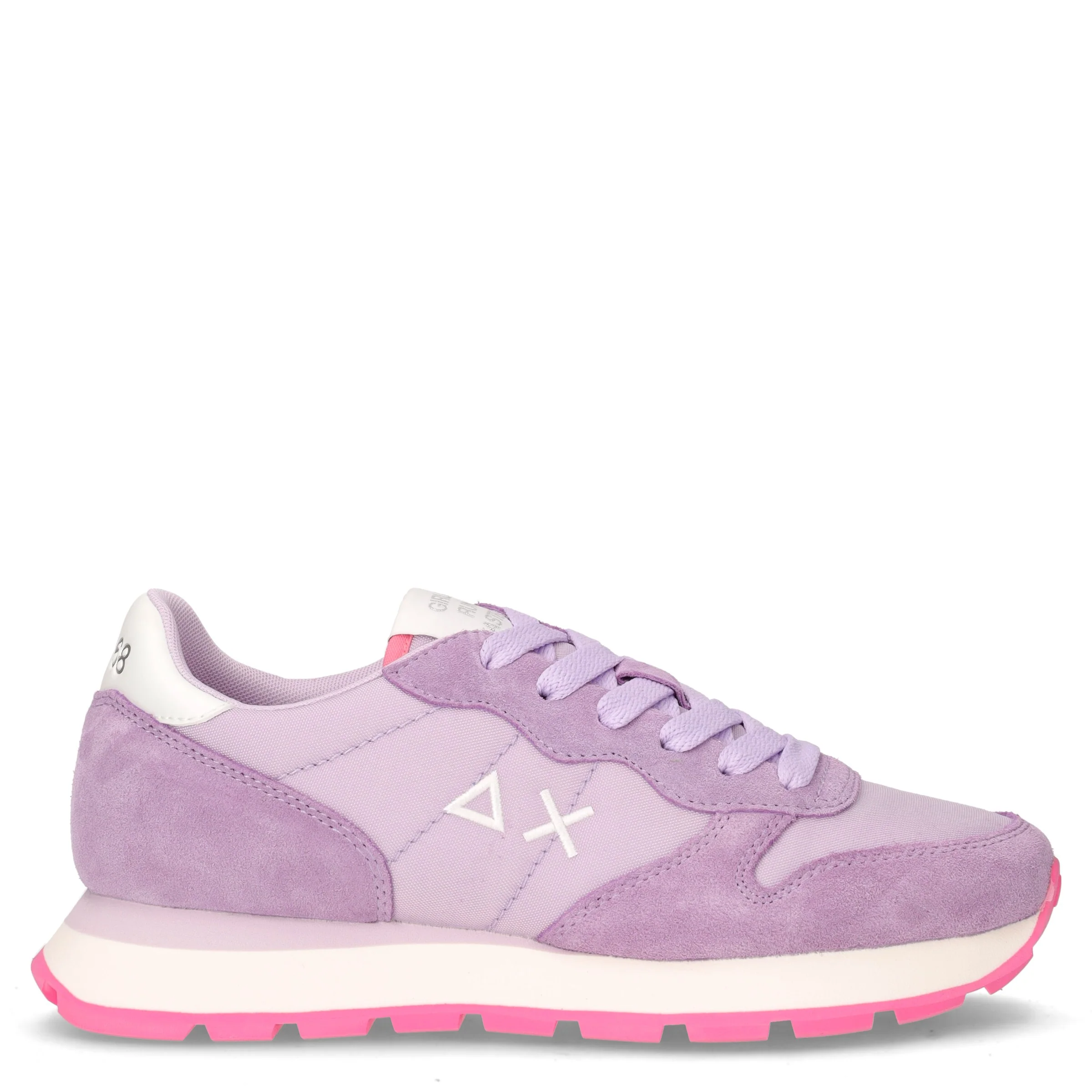 Ally Solid sneaker in pelle e tessuto lilla