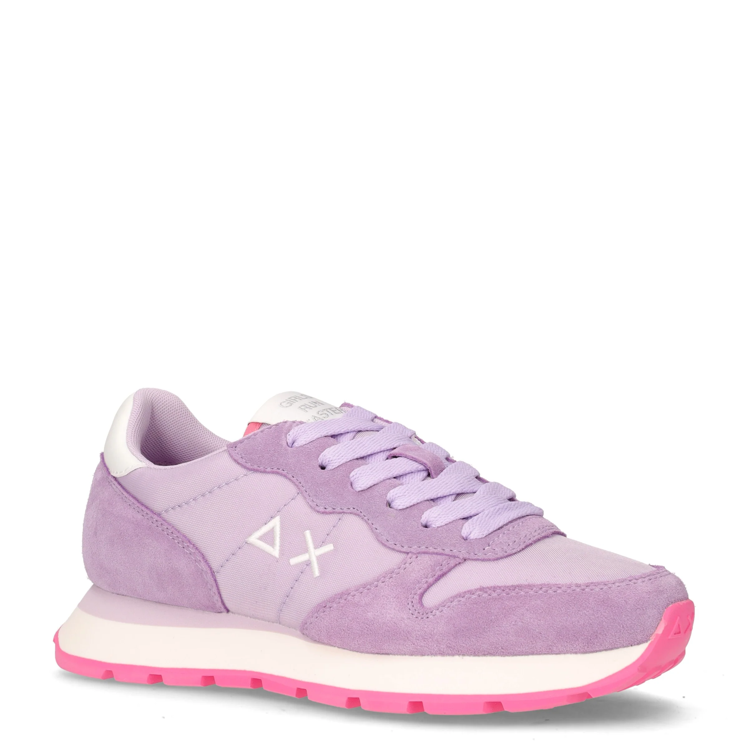 Ally Solid sneaker in pelle e tessuto lilla - Image 2