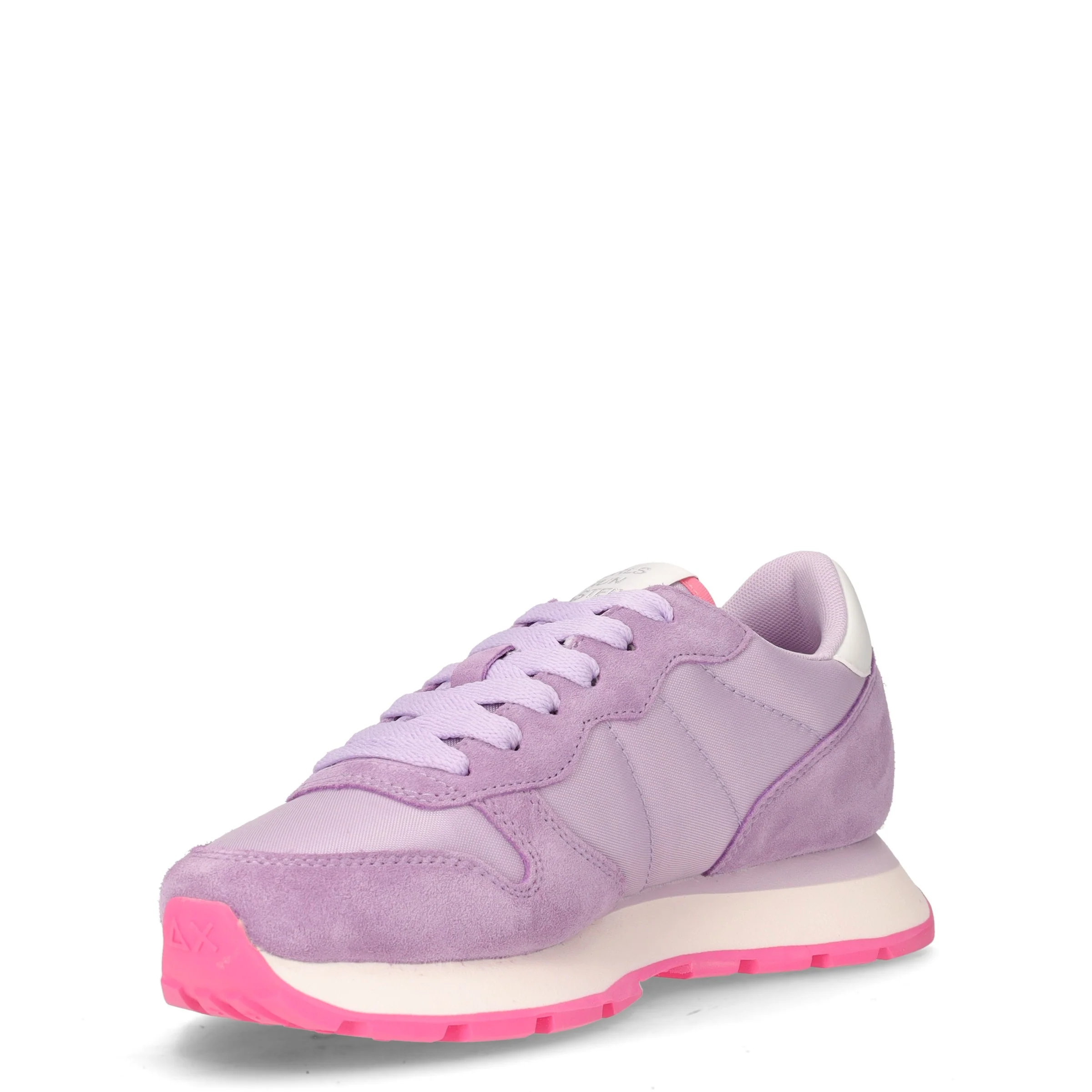 Ally Solid sneaker in pelle e tessuto lilla - Image 3